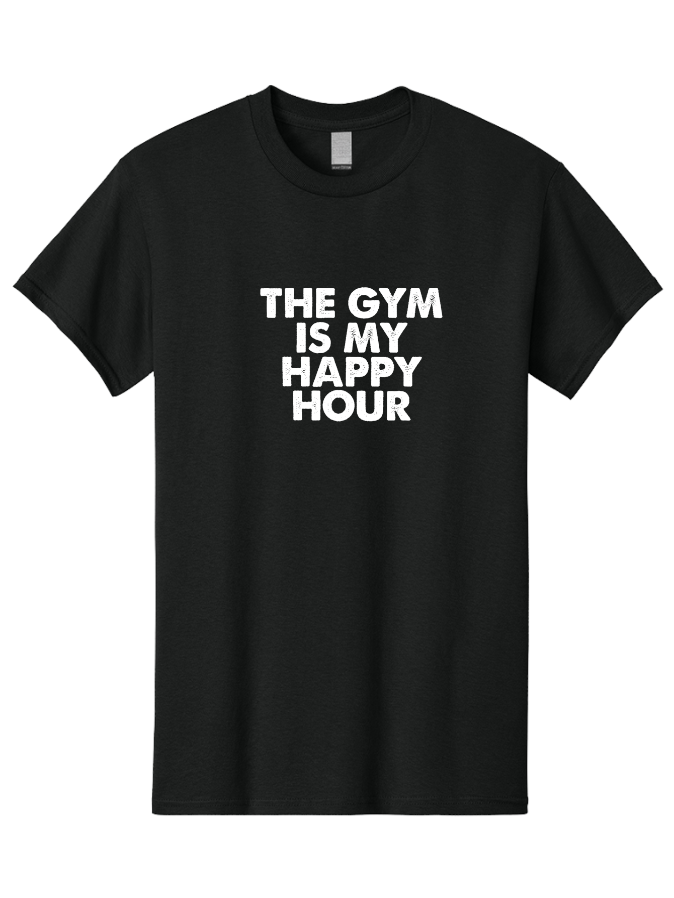 The Gym Is My Happy Hour Men'S Graphic Tee, 100% Cotton, Comfortable Casual Summer Wear, Machine Washable, Gym Motivation, Fitness Inspiration, Workout Encouragement, Gym Love, Happy Hour, Fitness Goals, Exercise Motivation, Healthy Lifestyle Aae709 19