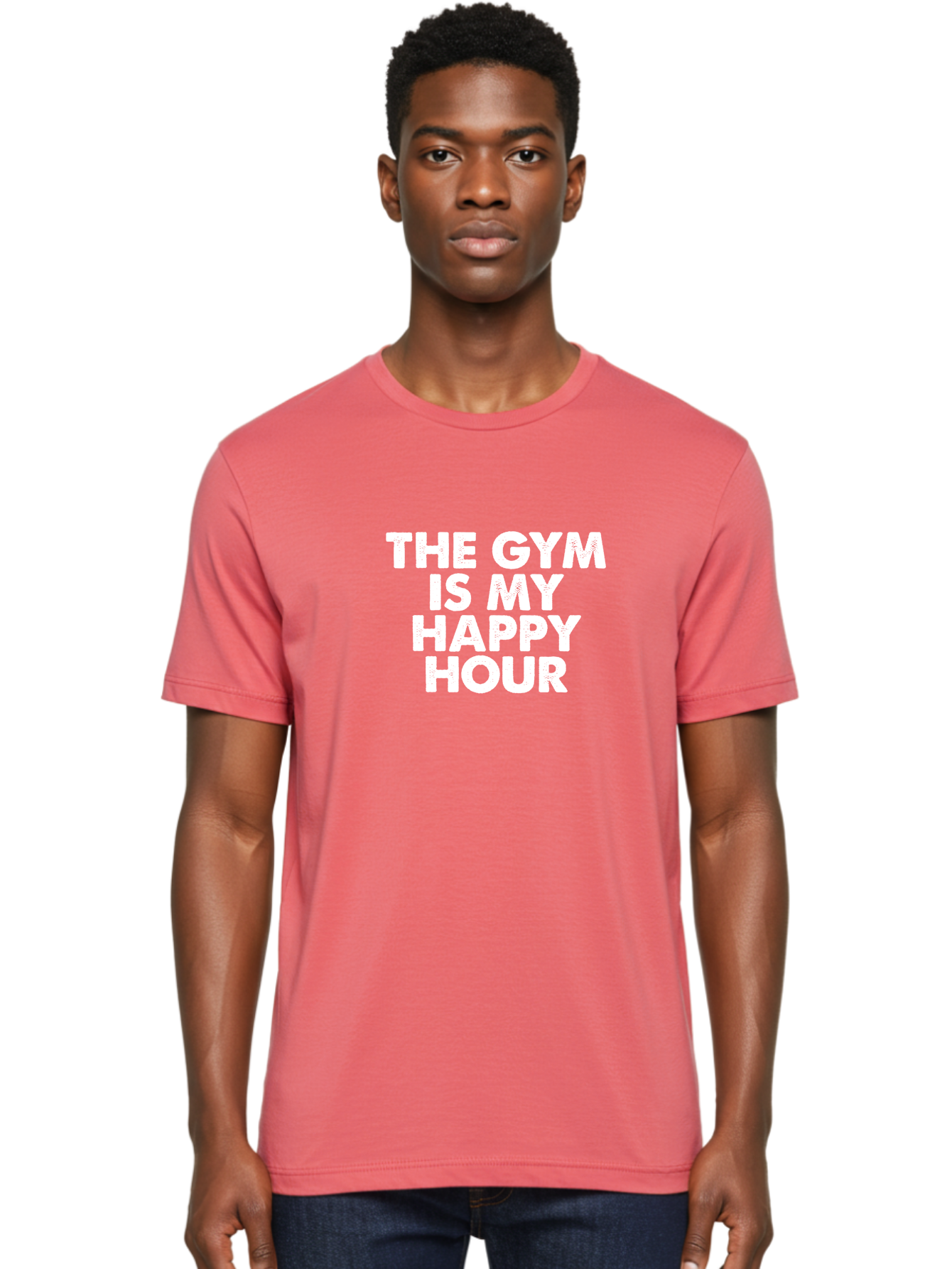 The Gym Is My Happy Hour Men'S Graphic Tee, 100% Cotton, Comfortable Casual Summer Wear, Machine Washable, Gym Motivation, Fitness Inspiration, Workout Encouragement, Gym Love, Happy Hour, Fitness Goals, Exercise Motivation, Healthy Lifestyle Aae709 22