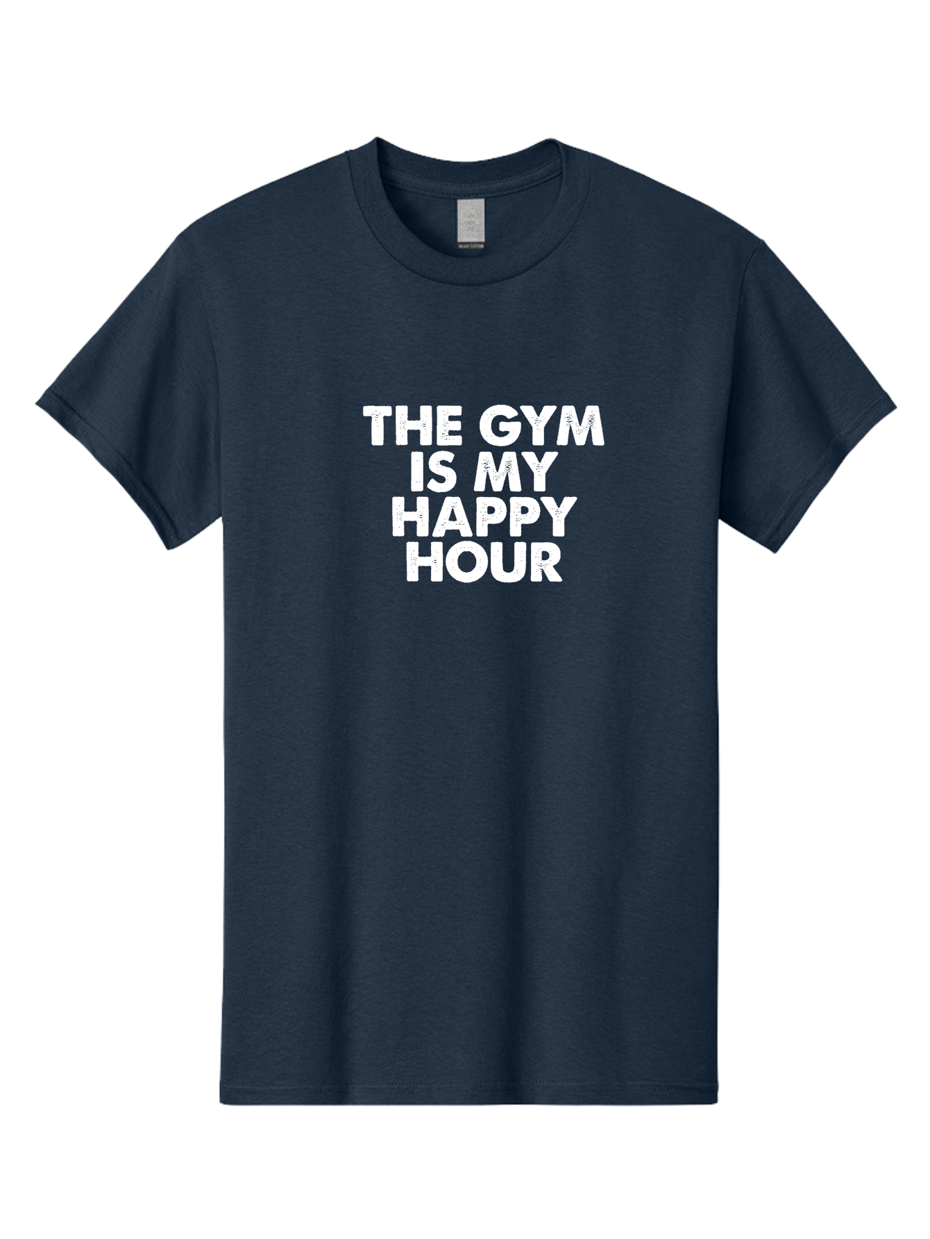 The Gym Is My Happy Hour Men'S Graphic Tee, 100% Cotton, Comfortable Casual Summer Wear, Machine Washable, Gym Motivation, Fitness Inspiration, Workout Encouragement, Gym Love, Happy Hour, Fitness Goals, Exercise Motivation, Healthy Lifestyle Aae709 23