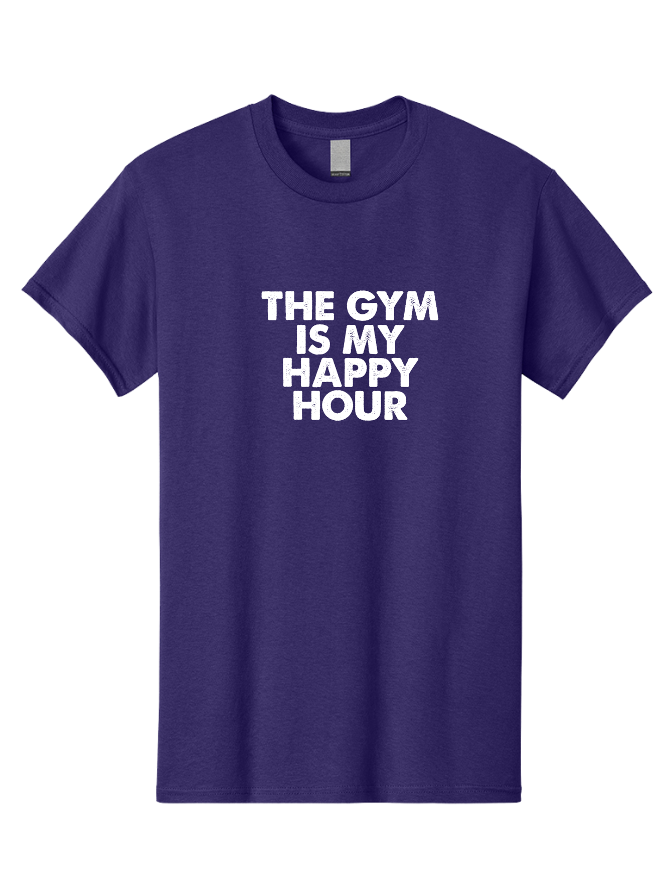 The Gym Is My Happy Hour Men'S Graphic Tee, 100% Cotton, Comfortable Casual Summer Wear, Machine Washable, Gym Motivation, Fitness Inspiration, Workout Encouragement, Gym Love, Happy Hour, Fitness Goals, Exercise Motivation, Healthy Lifestyle Aae709 13