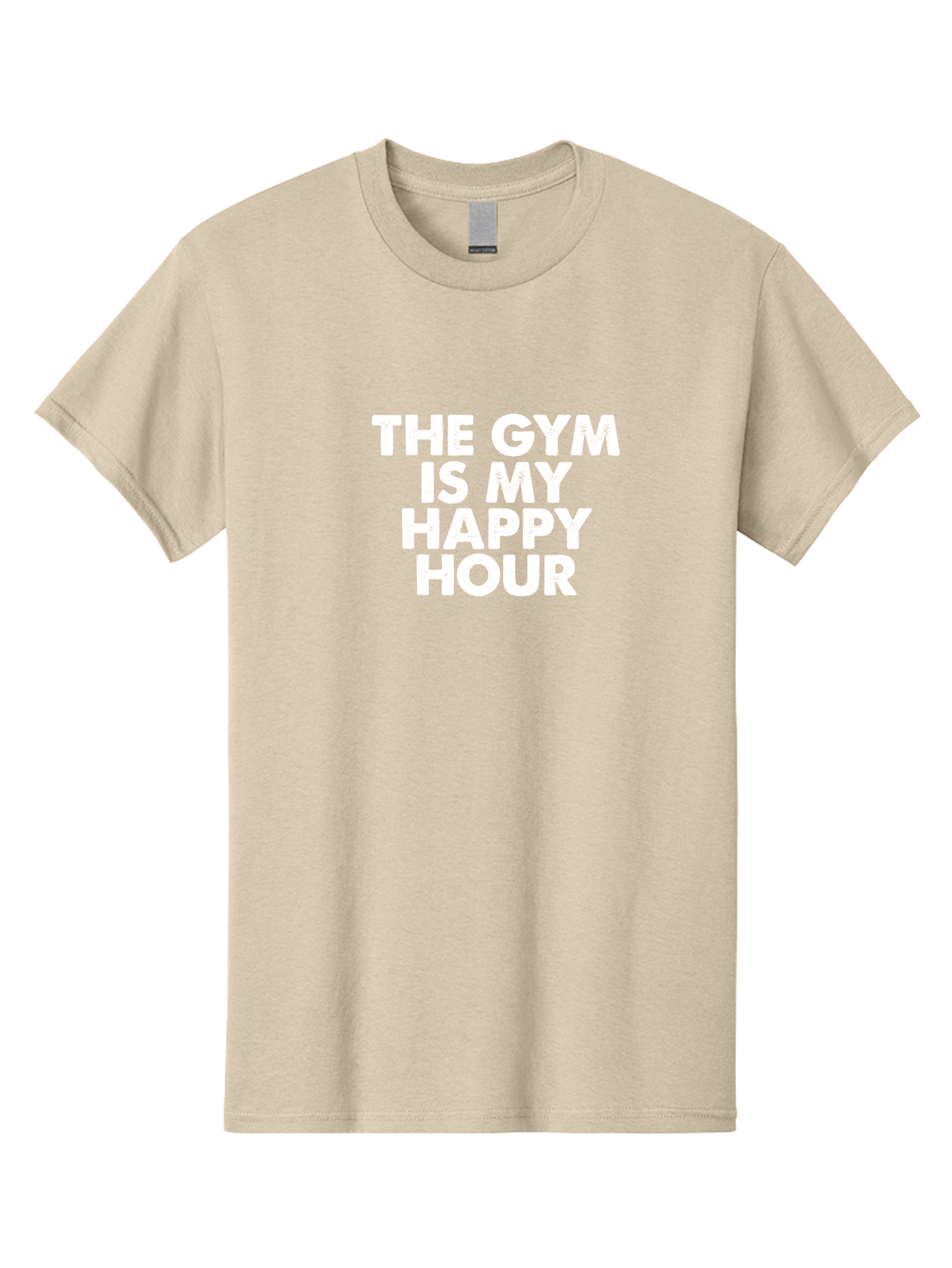 The Gym Is My Happy Hour Men'S Graphic Tee, 100% Cotton, Comfortable Casual Summer Wear, Machine Washable, Gym Motivation, Fitness Inspiration, Workout Encouragement, Gym Love, Happy Hour, Fitness Goals, Exercise Motivation, Healthy Lifestyle Aae709 25
