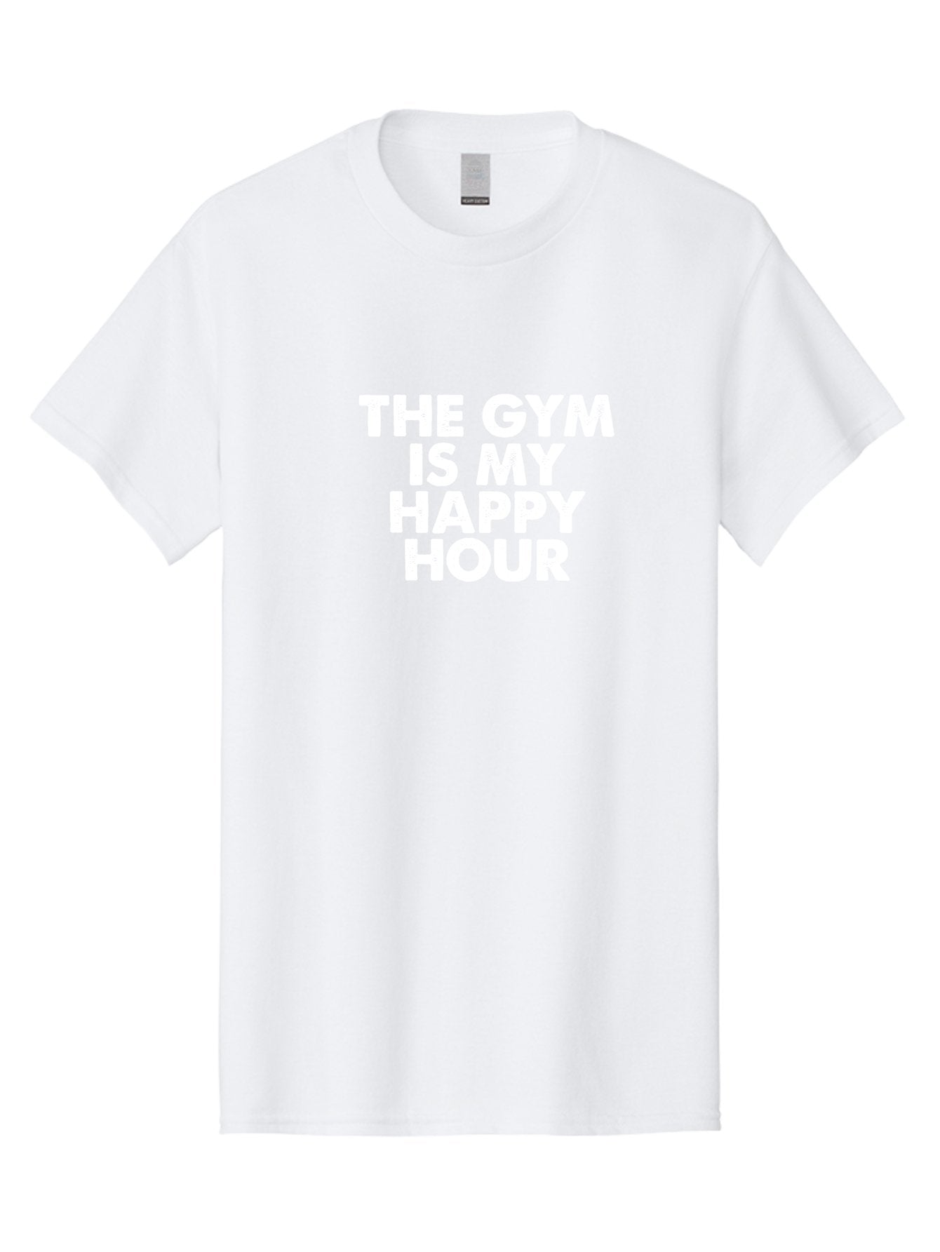 The Gym Is My Happy Hour Men'S Graphic Tee, 100% Cotton, Comfortable Casual Summer Wear, Machine Washable, Gym Motivation, Fitness Inspiration, Workout Encouragement, Gym Love, Happy Hour, Fitness Goals, Exercise Motivation, Healthy Lifestyle Aae709 10