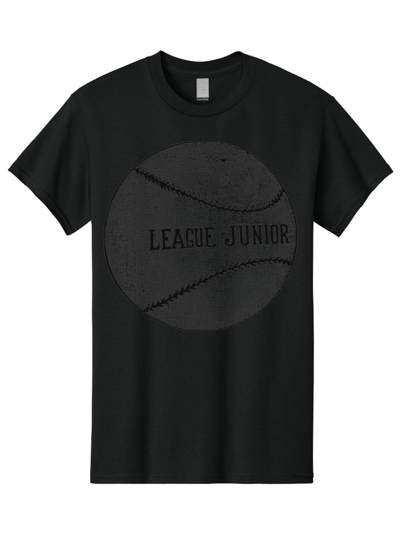 The Starter Ball Men'S Graphic Tee, 100% Cotton, Comfortable Casual Summer Wear, Machine Washable, Baseball, Youth Sports, League Junior, Junior Baseball, Sports Logo, Team Spirit, Baseball Stitching, Youth League Aae721