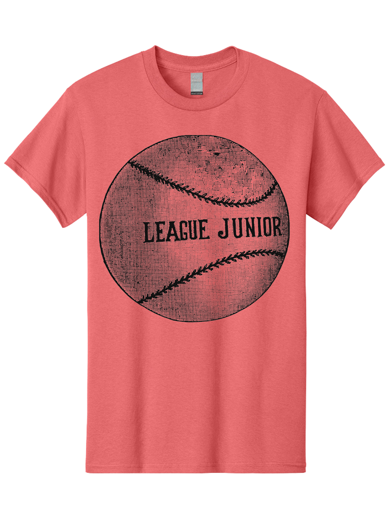 The Starter Ball Men'S Graphic Tee, 100% Cotton, Comfortable Casual Summer Wear, Machine Washable, Baseball, Youth Sports, League Junior, Junior Baseball, Sports Logo, Team Spirit, Baseball Stitching, Youth League Aae721 21