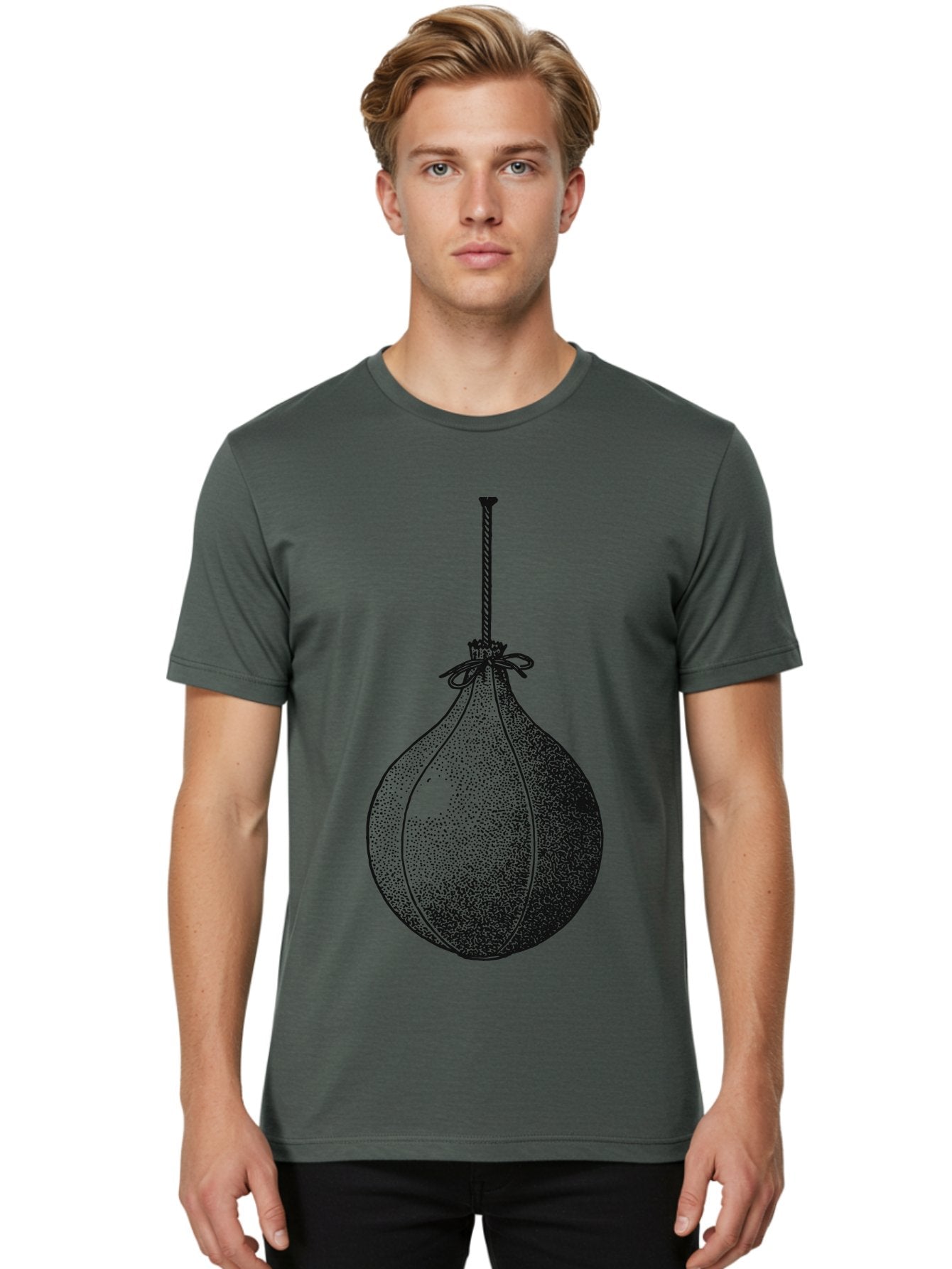 The Swinging Legacy Men'S Graphic Tee, 100% Cotton, Comfortable Casual Summer Wear, Machine Washable, Christmas Bauble, Hanging Ornament, Festive Decoration, Black Illustration, Stippled Art, Holiday Decor, Glass Ornament Aae723 24