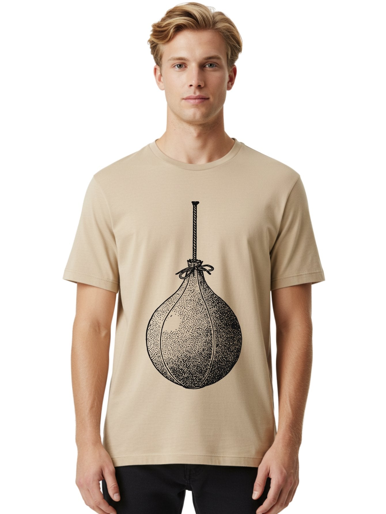 The Swinging Legacy Men'S Graphic Tee, 100% Cotton, Comfortable Casual Summer Wear, Machine Washable, Christmas Bauble, Hanging Ornament, Festive Decoration, Black Illustration, Stippled Art, Holiday Decor, Glass Ornament Aae723 27