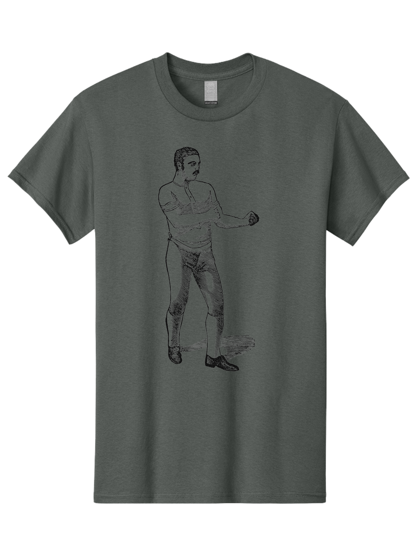 The Vintage Fighter Men'S Graphic Tee, 100% Cotton, Comfortable Casual Summer Wear, Machine Washable, Boxing Stance, Pugilist, Fighter, Boxing Gloves, Combat Sports, Martial Arts, Athletic Pose, Fighting Stance Aae724 19
