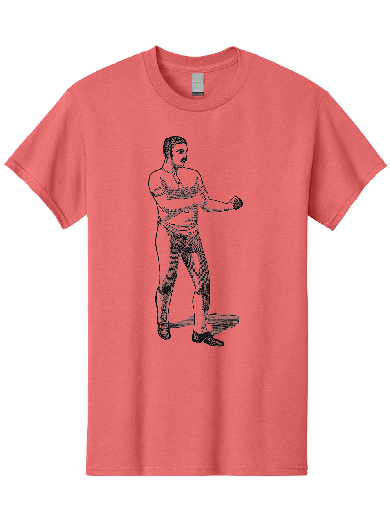The Vintage Fighter Men'S Graphic Tee, 100% Cotton, Comfortable Casual Summer Wear, Machine Washable, Boxing Stance, Pugilist, Fighter, Boxing Gloves, Combat Sports, Martial Arts, Athletic Pose, Fighting Stance Aae724 29