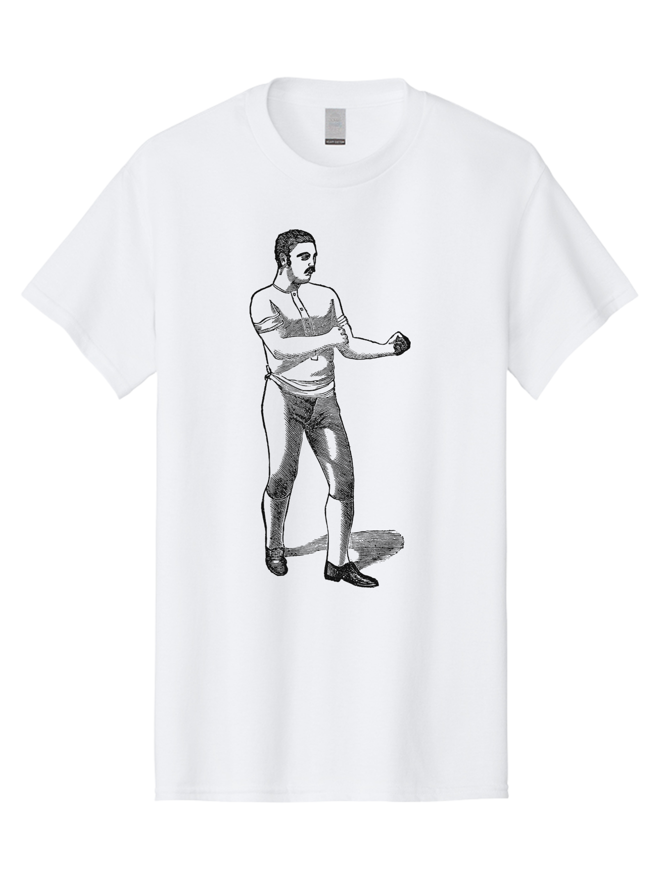 The Vintage Fighter Men'S Graphic Tee, 100% Cotton, Comfortable Casual Summer Wear, Machine Washable, Boxing Stance, Pugilist, Fighter, Boxing Gloves, Combat Sports, Martial Arts, Athletic Pose, Fighting Stance Aae724 17
