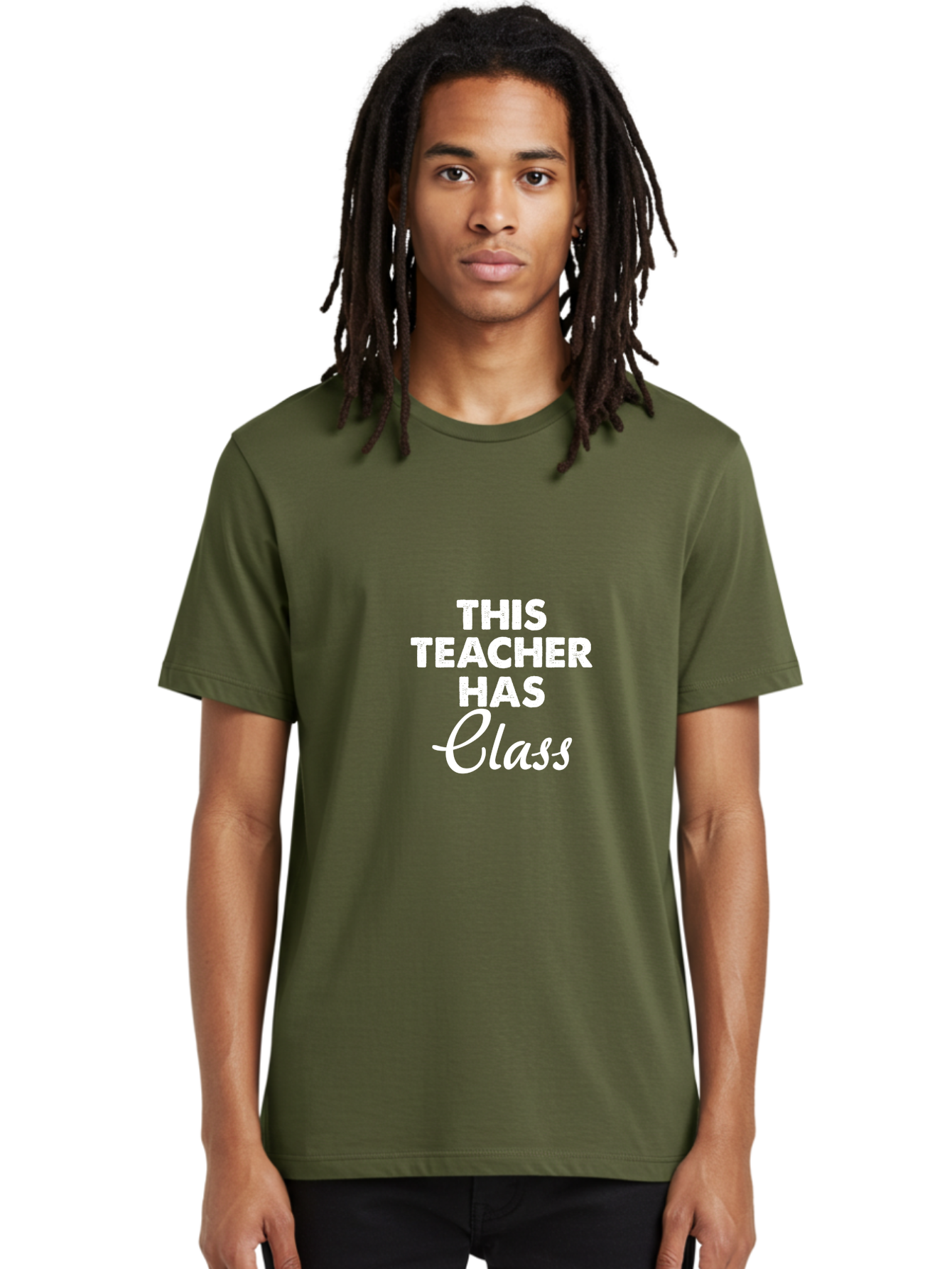 This Teacher Has Class Men'S Graphic Tee, 100% Cotton, Comfortable Casual Summer Wear, Machine Washable, Teacher Appreciation, Educational Humor, Classroom Inspiration, Teacher Pride, Funny Teacher Quotes, Classroom Decor, Teacher Gifts Aae734