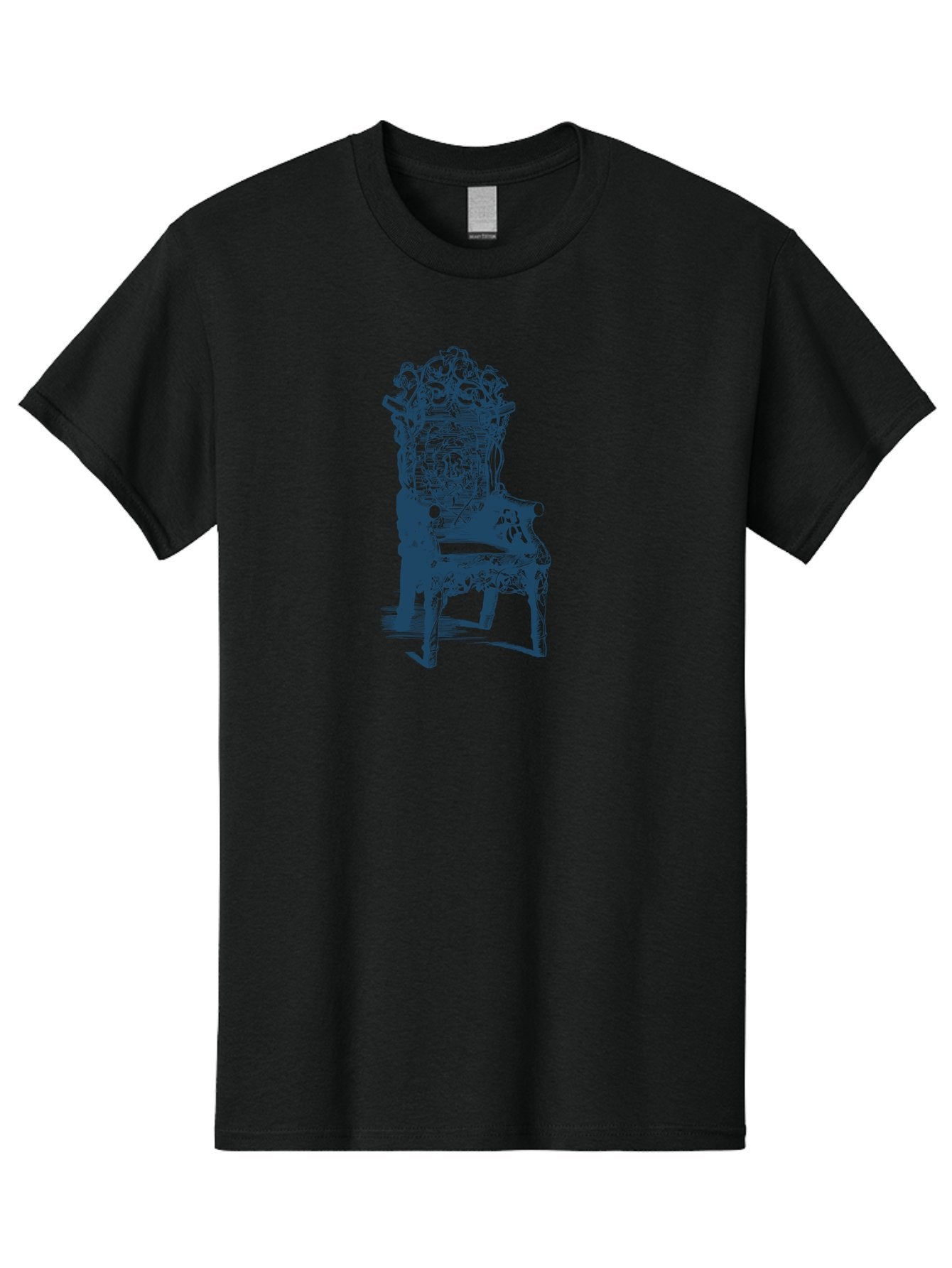 Throne Style Chair Men'S Graphic Tee, 100% Cotton, Comfortable Casual Summer Wear, Machine Washable, Ornate Chair, Luxurious Furniture, Intricate Carvings, Royal Seating, Regal Decor, Elegant Design Aae736 11