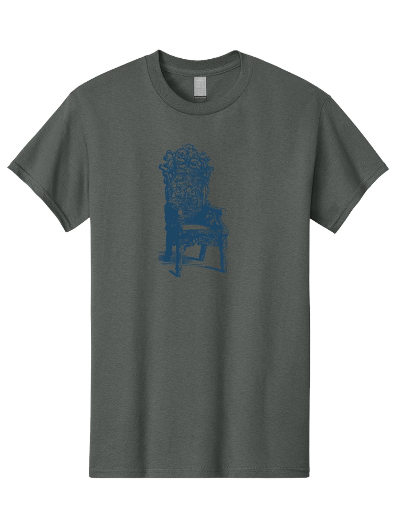 Throne Style Chair Men'S Graphic Tee, 100% Cotton, Comfortable Casual Summer Wear, Machine Washable, Ornate Chair, Luxurious Furniture, Intricate Carvings, Royal Seating, Regal Decor, Elegant Design Aae736 13