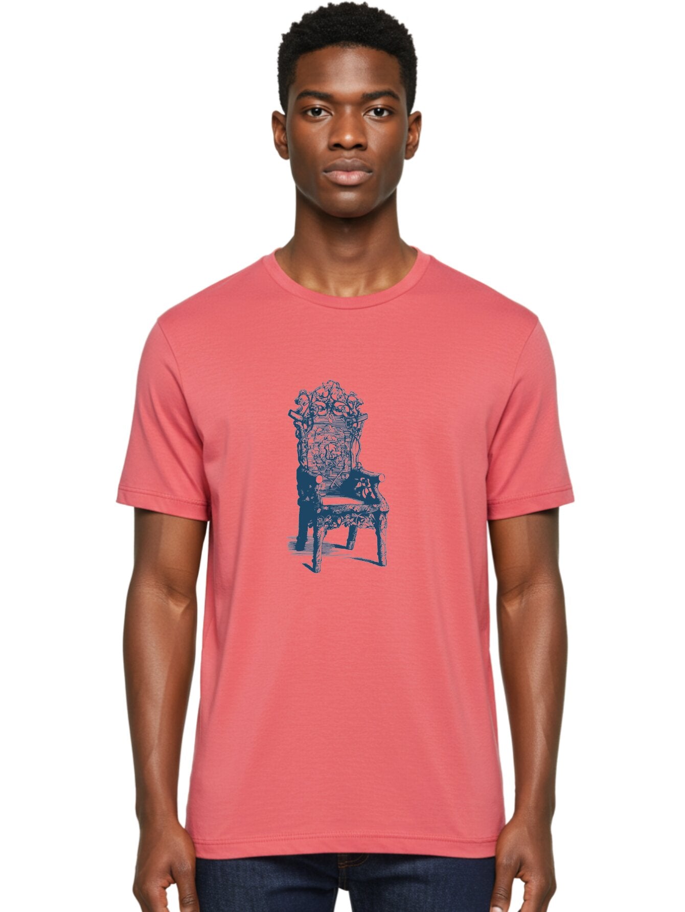 Throne Style Chair Men'S Graphic Tee, 100% Cotton, Comfortable Casual Summer Wear, Machine Washable, Ornate Chair, Luxurious Furniture, Intricate Carvings, Royal Seating, Regal Decor, Elegant Design Aae736 16