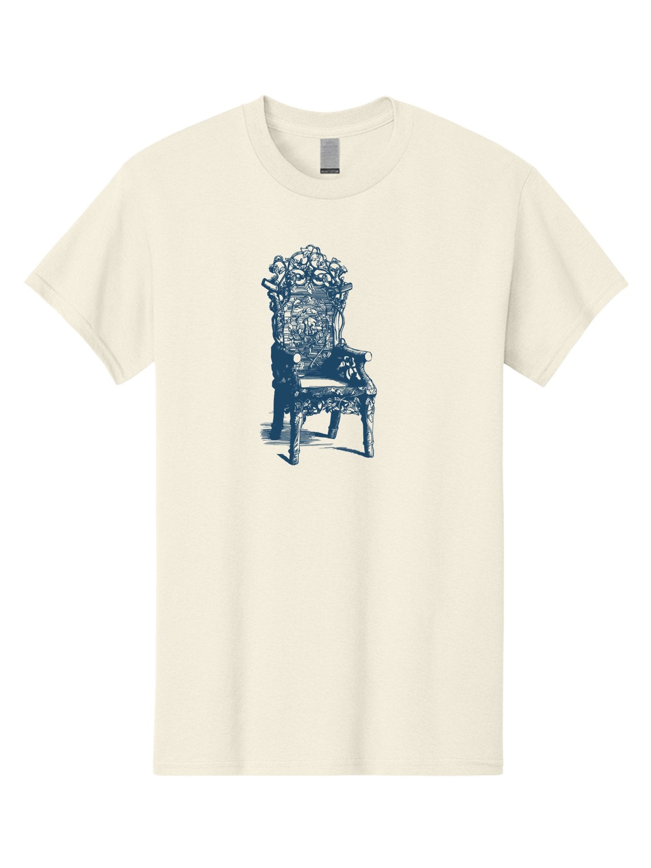Throne Style Chair Men'S Graphic Tee, 100% Cotton, Comfortable Casual Summer Wear, Machine Washable, Ornate Chair, Luxurious Furniture, Intricate Carvings, Royal Seating, Regal Decor, Elegant Design Aae736 8