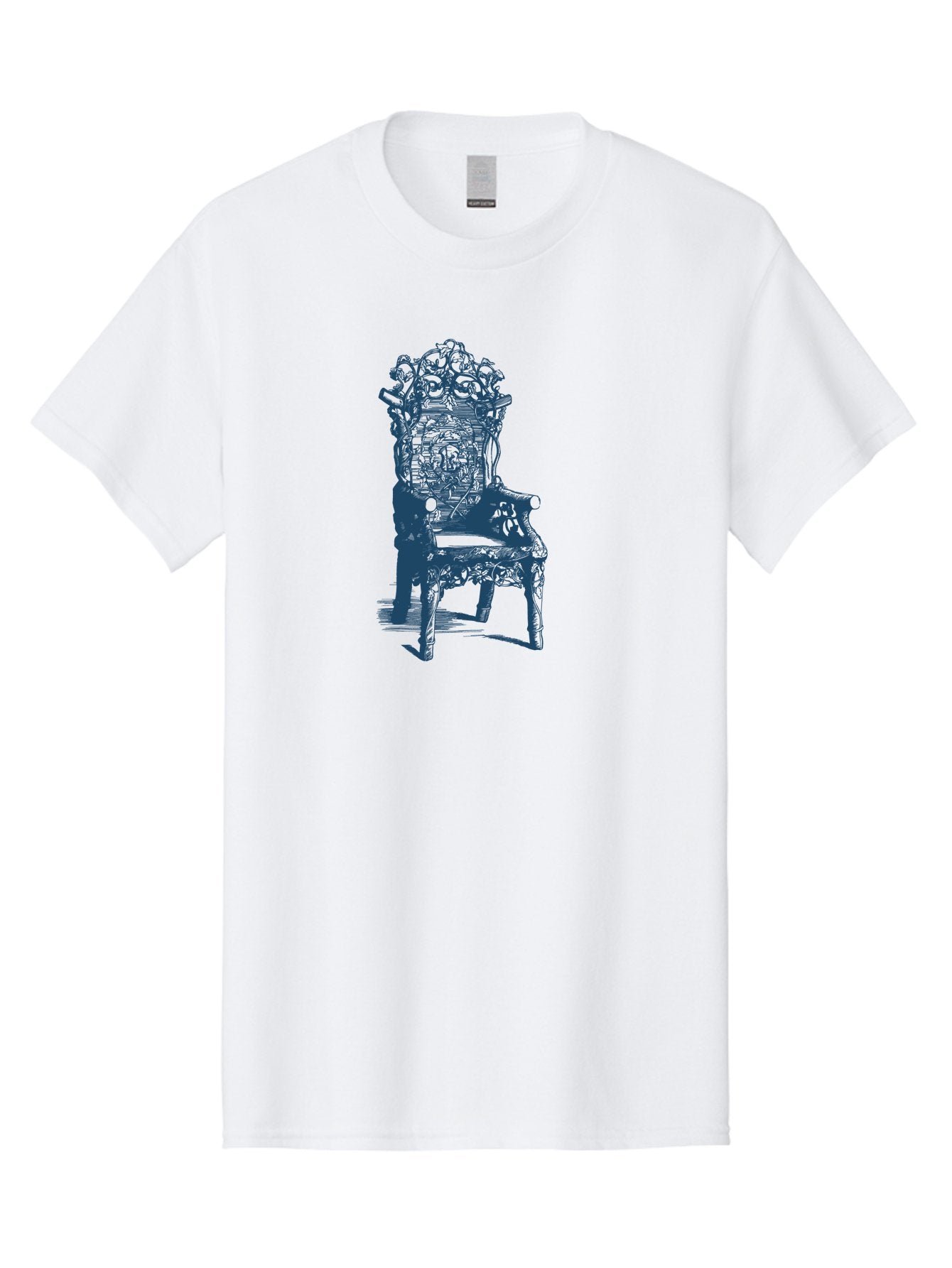 Throne Style Chair Men'S Graphic Tee, 100% Cotton, Comfortable Casual Summer Wear, Machine Washable, Ornate Chair, Luxurious Furniture, Intricate Carvings, Royal Seating, Regal Decor, Elegant Design Aae736 10