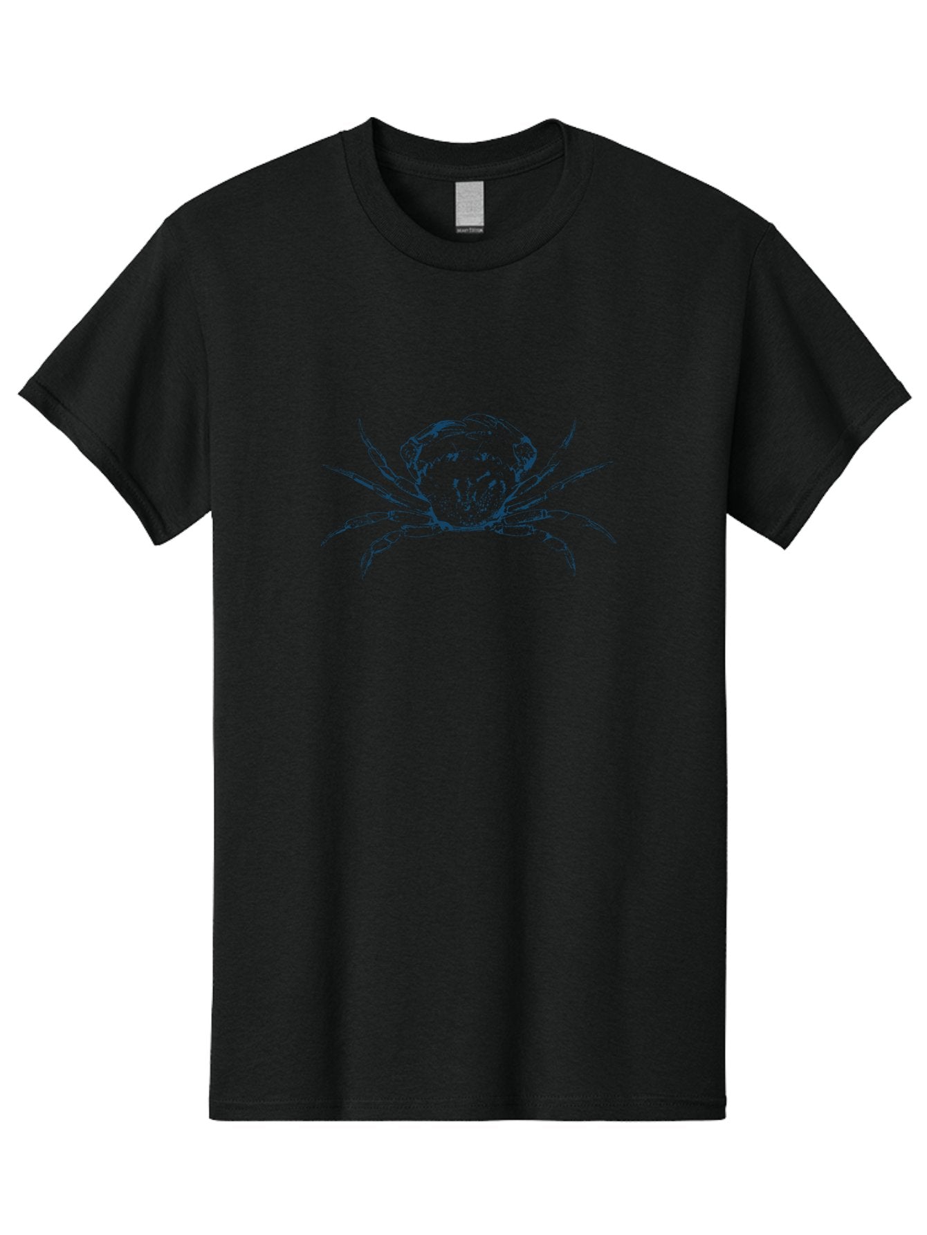 Tide Claw Crab Men'S Graphic Tee, 100% Cotton, Comfortable Casual Summer Wear, Machine Washable, Crab Illustration, Abstract Crab Art, Blue Crab Design, Crustacean Graphic, Digital Art, Modern Illustration, Sea Creature Aae737 4