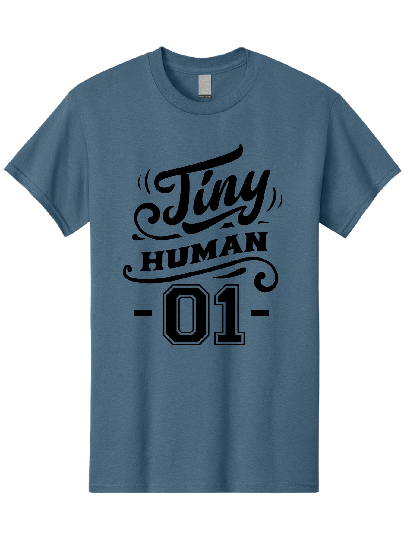 Tiny Human 01 Men'S Graphic Tee, 100% Cotton, Comfortable Casual Summer Wear, Machine Washable, Tiny Human, Inspirational Quotes, Motivational Phrases, Typography Art, Black Text, Decorative Font, Numbers, Design Elements, Creative Graphics Aae741 11