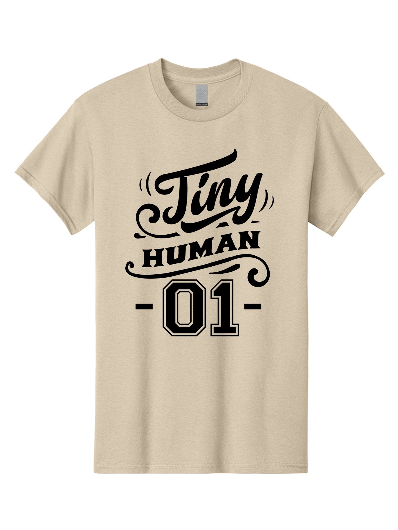 Tiny Human 01 Men'S Graphic Tee, 100% Cotton, Comfortable Casual Summer Wear, Machine Washable, Tiny Human, Inspirational Quotes, Motivational Phrases, Typography Art, Black Text, Decorative Font, Numbers, Design Elements, Creative Graphics Aae741 5