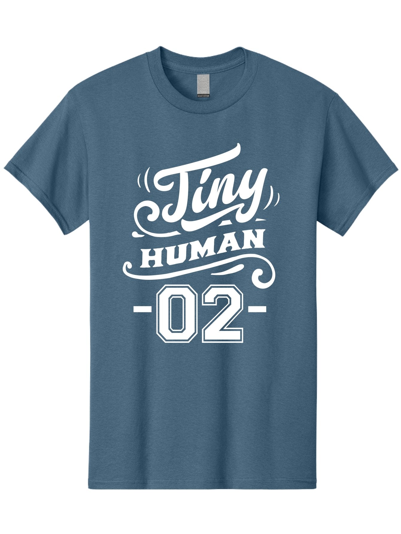Tiny Human 02 White Men'S Graphic Tee, 100% Cotton, Comfortable Casual Summer Wear, Machine Washable, Tiny Human, Inspirational Quote, Motivational Message, Typographic Design, White Text, Elegant Font, Numerical Label, Modern Aesthetics, Aae742 5