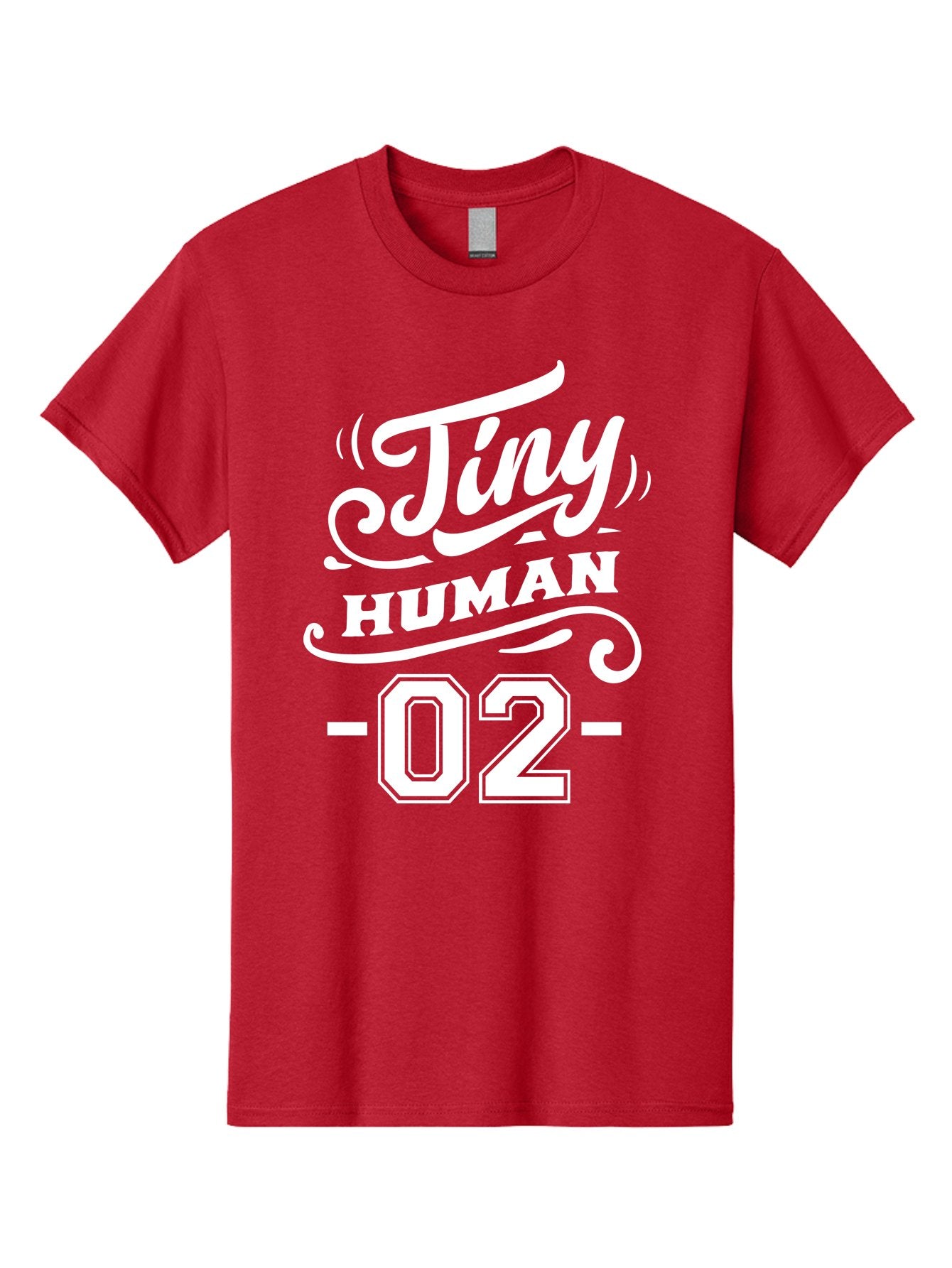Tiny Human 02 White Men'S Graphic Tee, 100% Cotton, Comfortable Casual Summer Wear, Machine Washable, Tiny Human, Inspirational Quote, Motivational Message, Typographic Design, White Text, Elegant Font, Numerical Label, Modern Aesthetics, Aae742 3