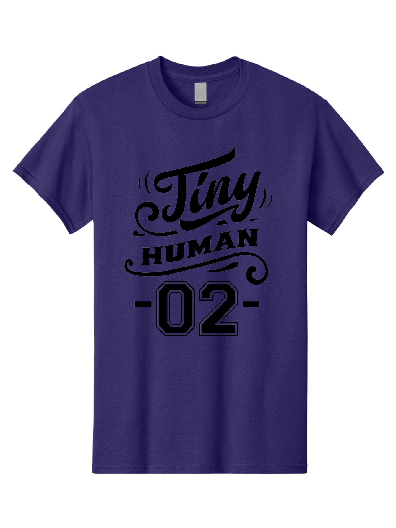 Tiny Human 02 Men'S Graphic Tee, 100% Cotton, Comfortable Casual Summer Wear, Machine Washable, Tiny Human, Typography, Black Text, Elegant Design, Custom Graphics, Athletic Wear, Sports Apparel, Bold Font, Number 02, Vintage Style, Aae743 29
