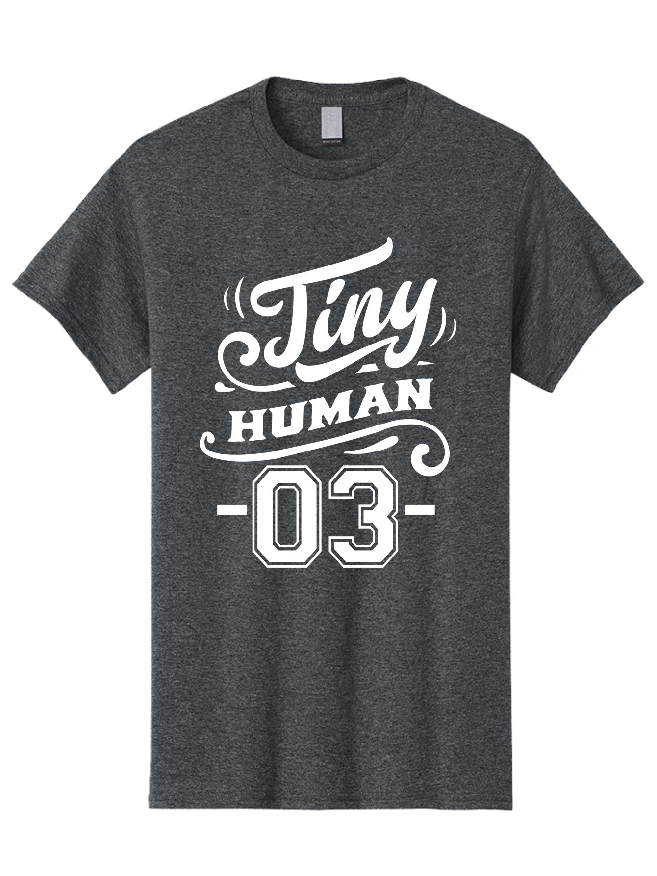 Tiny Human 03 White Men'S Graphic Tee, 100% Cotton, Comfortable Casual Summer Wear, Machine Washable, Tiny Human, Inspirational Quotes, Motivational Phrases, Bold Typography, Modern Design, Stylish Fonts, Trendy Graphics Aae744 15