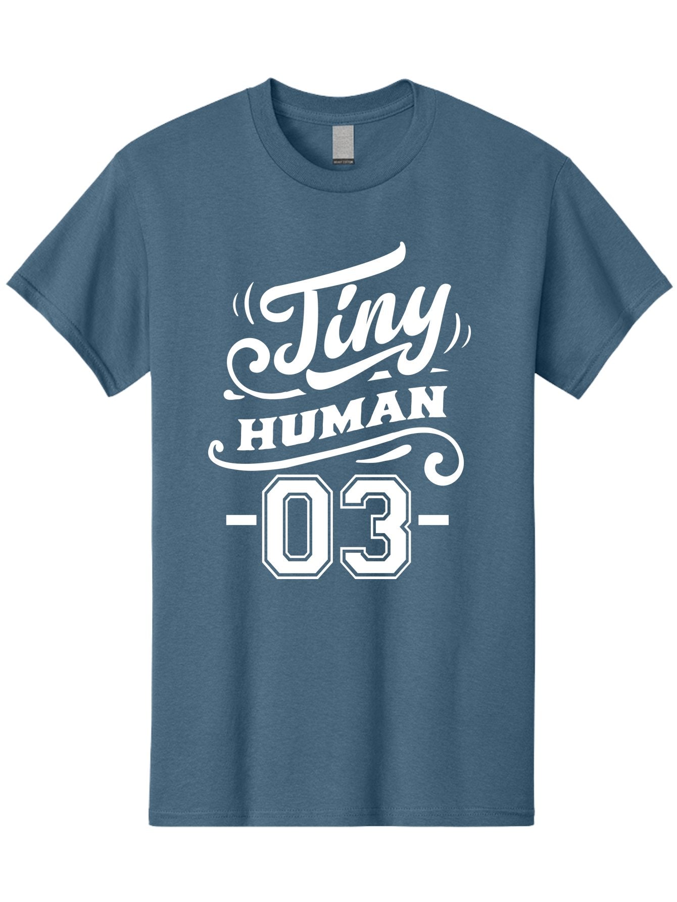 Tiny Human 03 White Men'S Graphic Tee, 100% Cotton, Comfortable Casual Summer Wear, Machine Washable, Tiny Human, Inspirational Quotes, Motivational Phrases, Bold Typography, Modern Design, Stylish Fonts, Trendy Graphics Aae744
