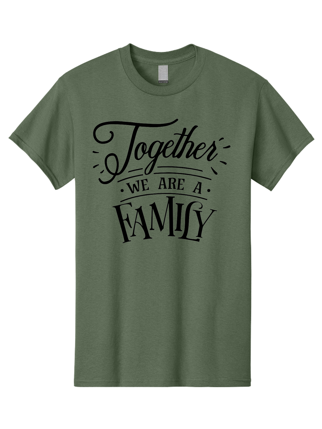 Together We Are A Family Men'S Graphic Tee, 100% Cotton, Comfortable Casual Summer Wear, Machine Washable, Family Unity, Togetherness, Family Bond, Love, Support, Family Values, Inspirational Quote, Motivational Message Aae747 9