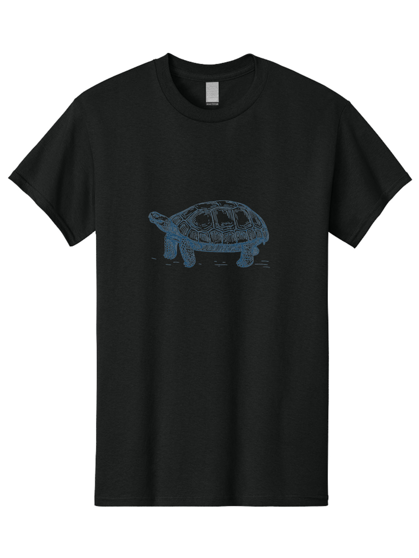Turtle2-Other Men'S Graphic Tee, 100% Cotton, Comfortable Casual Summer Wear, Machine Washable, Tortoise Illustration, Reptile Art, Shell Design, Wildlife Drawing, Slow Moving Animal, Detailed Sketch, Natural Texture Aae748