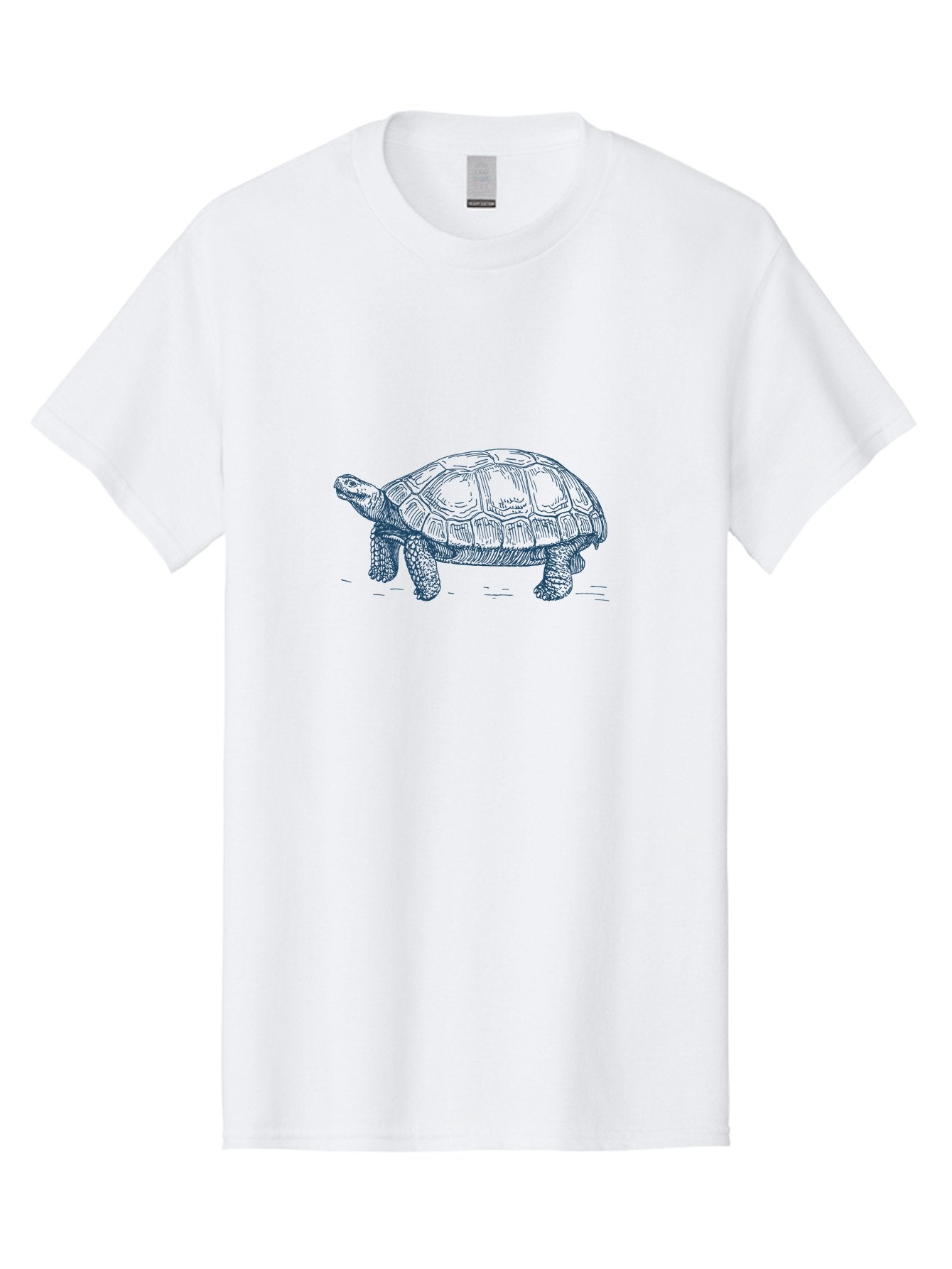 Turtle2-Other Men'S Graphic Tee, 100% Cotton, Comfortable Casual Summer Wear, Machine Washable, Tortoise Illustration, Reptile Art, Shell Design, Wildlife Drawing, Slow Moving Animal, Detailed Sketch, Natural Texture Aae748