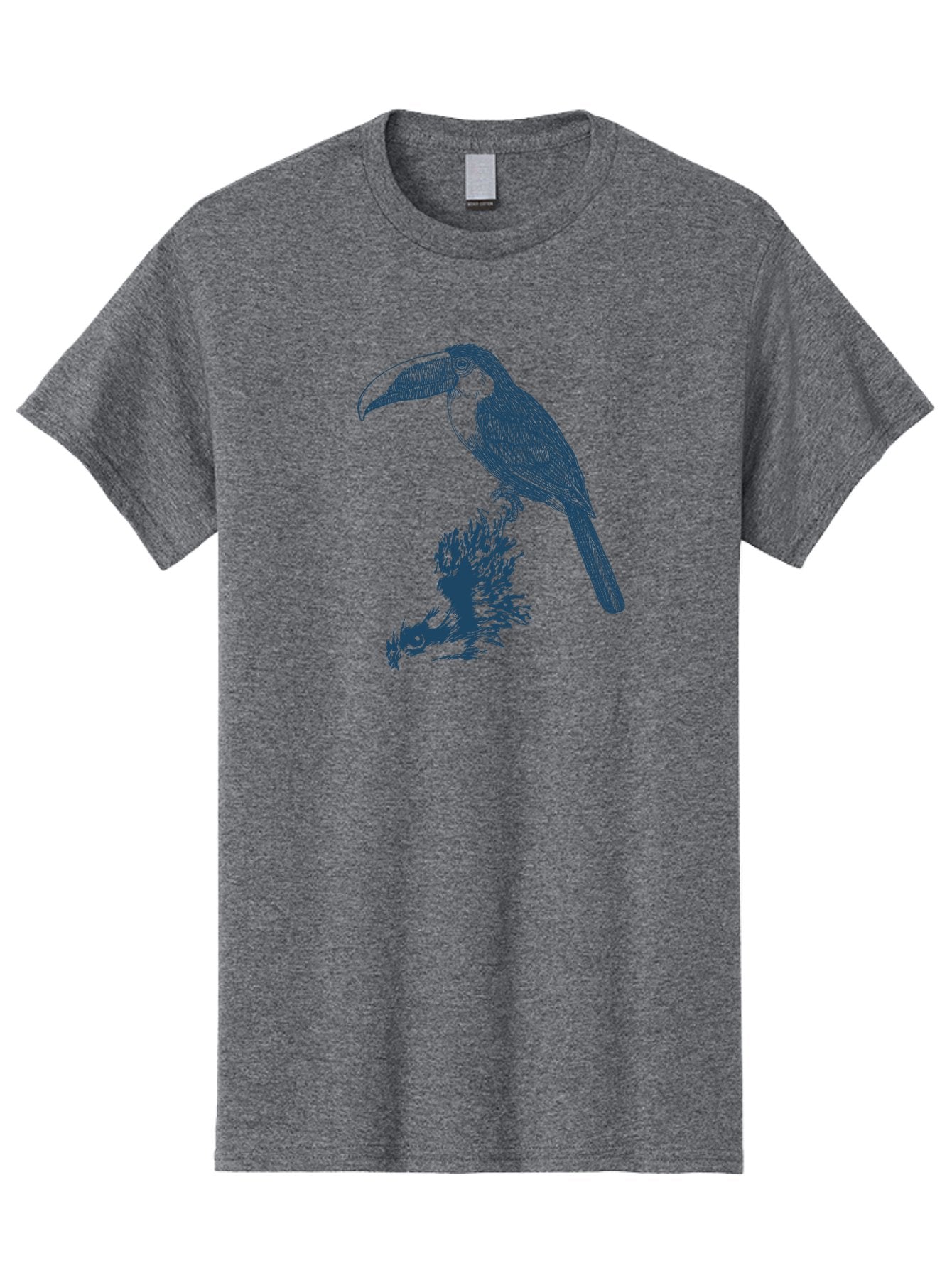 Toucan Roost Men'S Graphic Tee, 100% Cotton, Comfortable Casual Summer Wear, Machine Washable, Toucan Bird, Exotic Wildlife, Tropical Forest, Colorful Plumage, Large Beak, Bird Watching, Nature Lovers, Wildlife Art, Bird Illustrations, Aae749 14