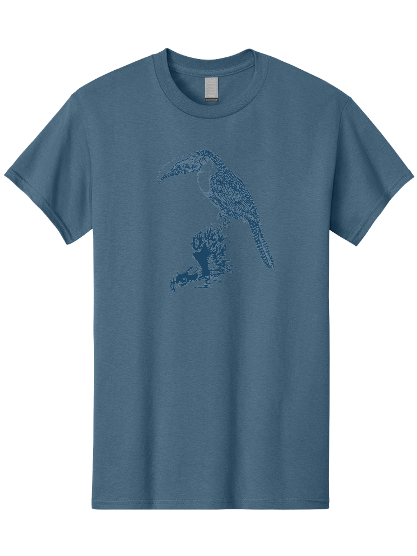 Toucan Roost Men'S Graphic Tee, 100% Cotton, Comfortable Casual Summer Wear, Machine Washable, Toucan Bird, Exotic Wildlife, Tropical Forest, Colorful Plumage, Large Beak, Bird Watching, Nature Lovers, Wildlife Art, Bird Illustrations, Aae749 19