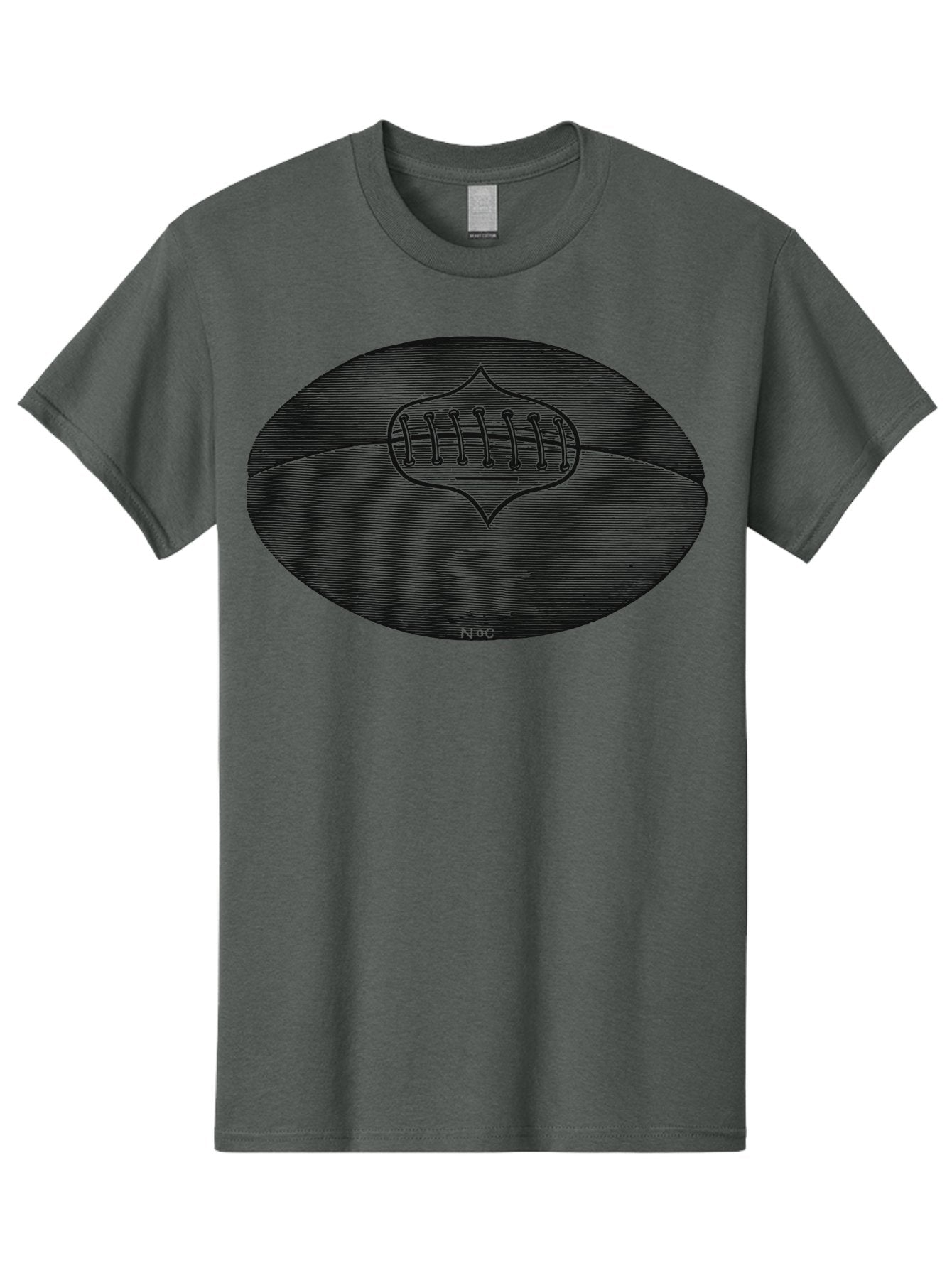 Toughkick Men'S Graphic Tee, 100% Cotton, Comfortable Casual Summer Wear, Machine Washable, American Football, Sports Equipment, Gridiron Football, Athletic Gear, Football Laces, Sports Icon, N O C Logo, Football Graphic, Sports Symbol Aae750 11