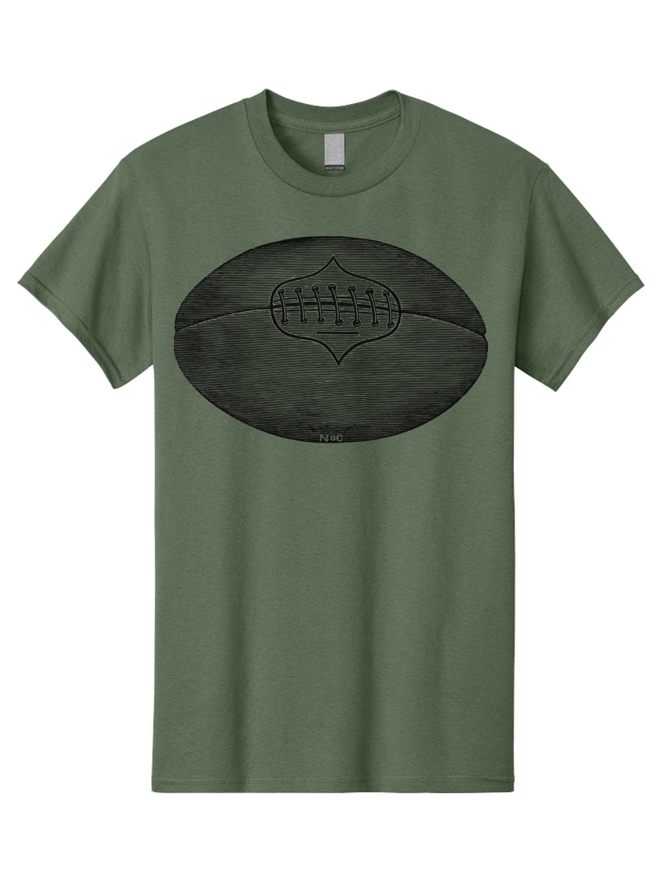 Toughkick Men'S Graphic Tee, 100% Cotton, Comfortable Casual Summer Wear, Machine Washable, American Football, Sports Equipment, Gridiron Football, Athletic Gear, Football Laces, Sports Icon, N O C Logo, Football Graphic, Sports Symbol Aae750 12