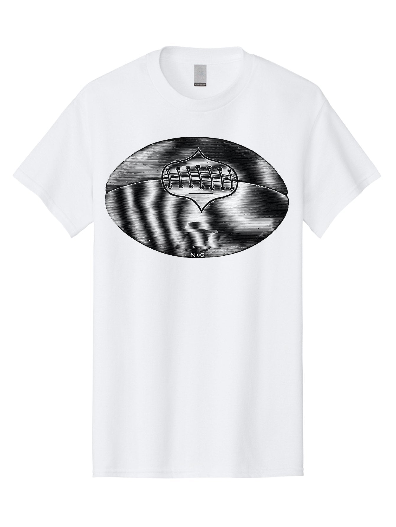 Toughkick Men'S Graphic Tee, 100% Cotton, Comfortable Casual Summer Wear, Machine Washable, American Football, Sports Equipment, Gridiron Football, Athletic Gear, Football Laces, Sports Icon, N O C Logo, Football Graphic, Sports Symbol Aae750 13