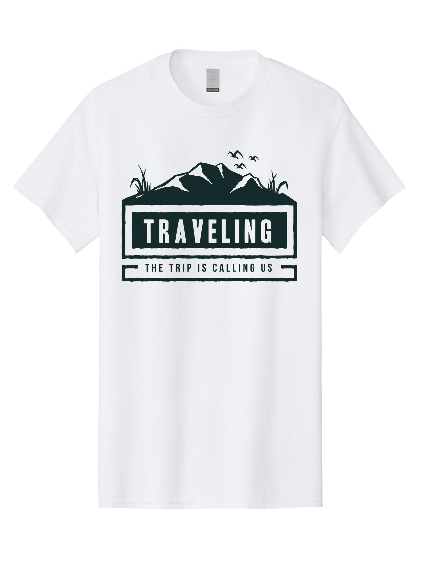 Traveling Men'S Graphic Tee, 100% Cotton, Comfortable Casual Summer Wear, Machine Washable, Travel Inspiration, Adventure Travel, Trip Planning, Wanderlust, Explore The World, Travel Blog, Travel Guides, The Trip Is Calling Us, Birds Flying, Aae753 6