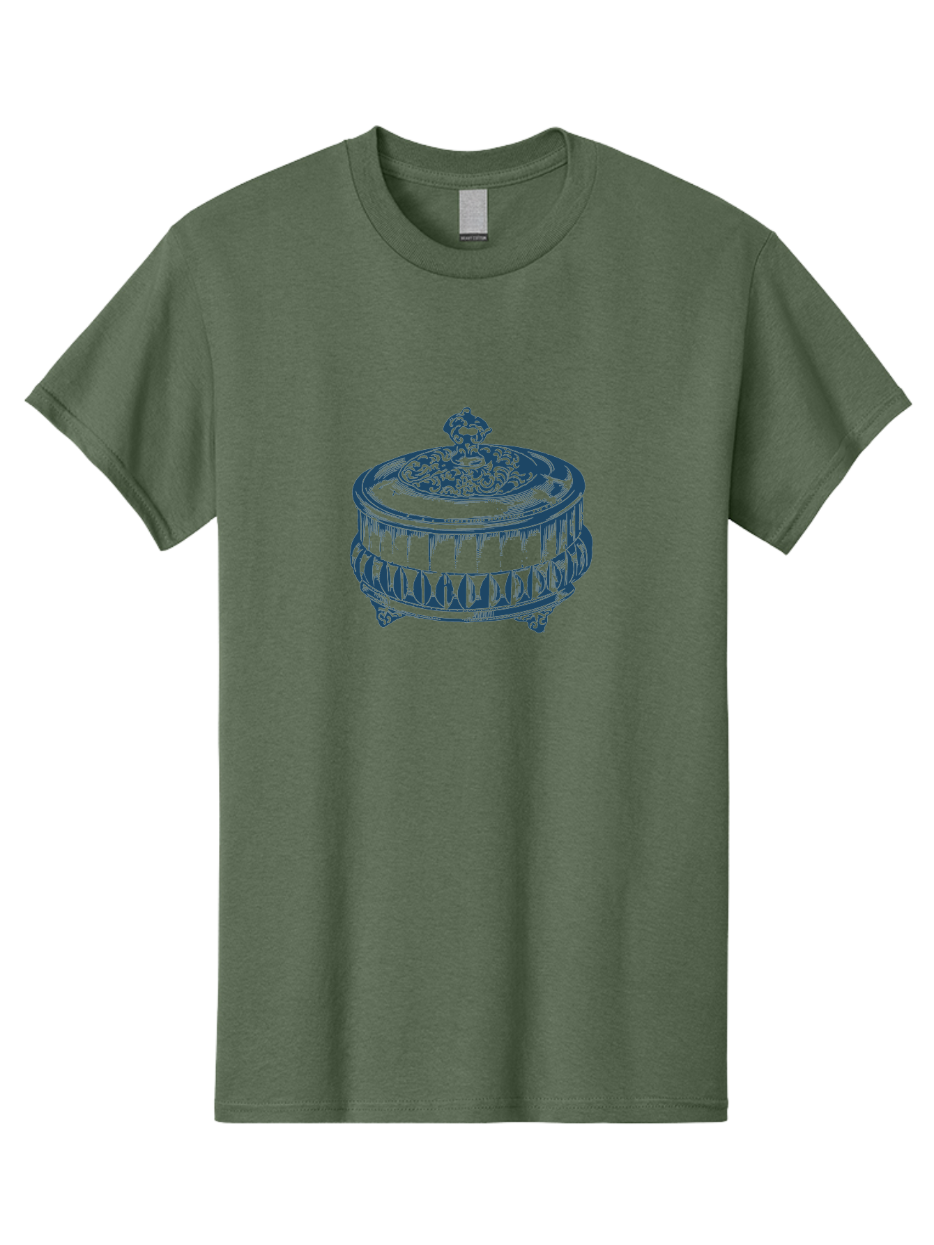 Trinket Box Men'S Graphic Tee, 100% Cotton, Comfortable Casual Summer Wear, Machine Washable, Intricately Designed Box, Ornate Details, Luxurious Container, Decorative Lid, Elegant Design, Fine Craftsmanship, Antique Style, Vintage Aesthetic Aae756
