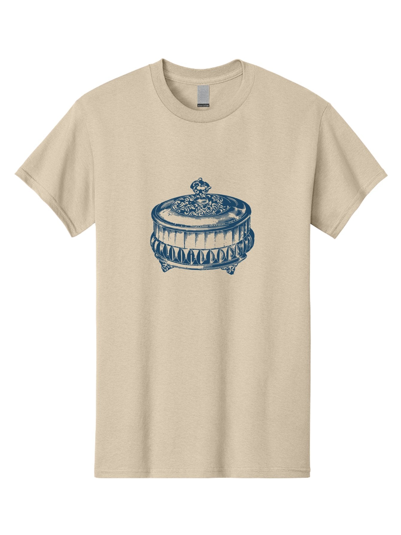 Trinket Box Men'S Graphic Tee, 100% Cotton, Comfortable Casual Summer Wear, Machine Washable, Intricately Designed Box, Ornate Details, Luxurious Container, Decorative Lid, Elegant Design, Fine Craftsmanship, Antique Style, Vintage Aesthetic Aae756 7