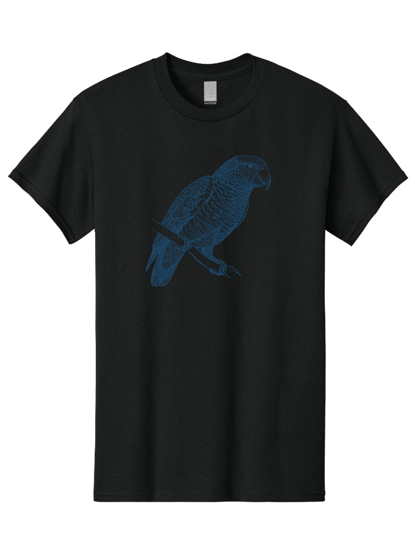 Tropical Bird Watch Men'S Graphic Tee, 100% Cotton, Comfortable Casual Summer Wear, Machine Washable, Parrot On A Branch, Bird'S Eye View, Detailed Illustration, Feathered Texture, Beak, Claws, Wildlife Art, Nature-Inspired Design Aae757 10
