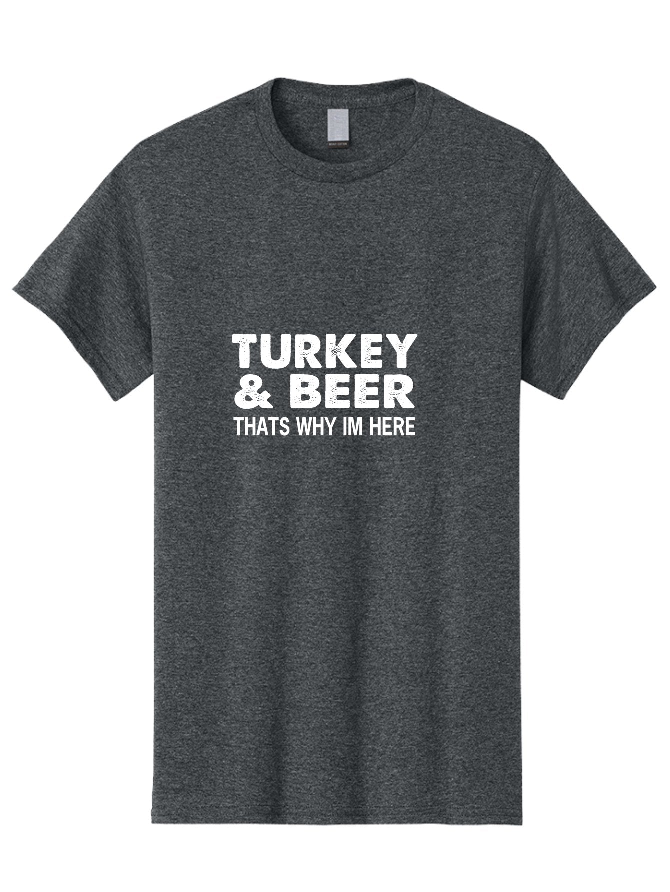 Turkey & Beer Men'S Graphic Tee, 100% Cotton, Comfortable Casual Summer Wear, Machine Washable, Thanksgiving Humor, Funny Quote, Funny Thanksgiving, Festive Vibe, Holiday Cheer, Funny Sayings, Humor, Funny Quotes, Funny Memes Aae760 3