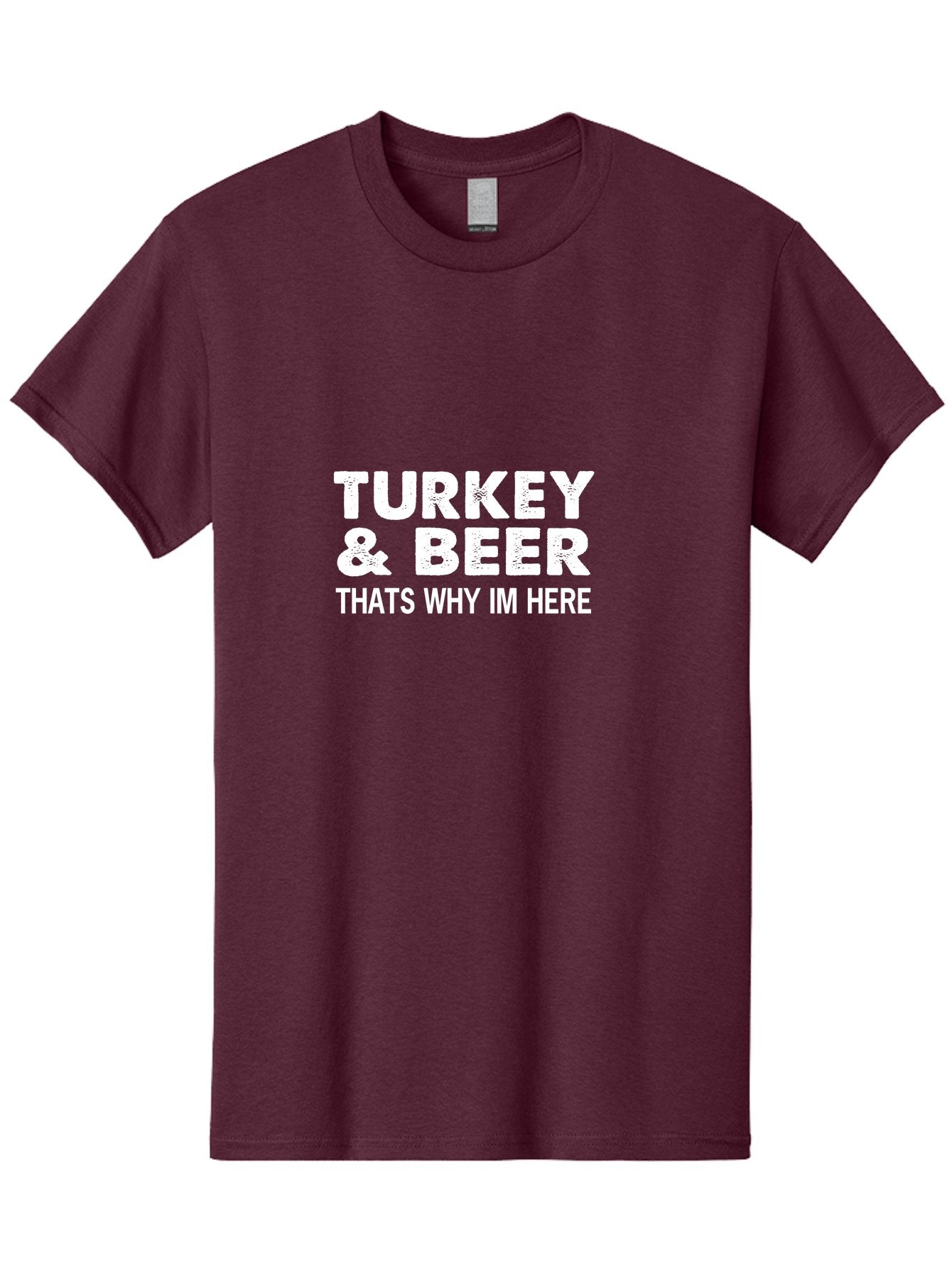 Turkey & Beer Men'S Graphic Tee, 100% Cotton, Comfortable Casual Summer Wear, Machine Washable, Thanksgiving Humor, Funny Quote, Funny Thanksgiving, Festive Vibe, Holiday Cheer, Funny Sayings, Humor, Funny Quotes, Funny Memes Aae760 4