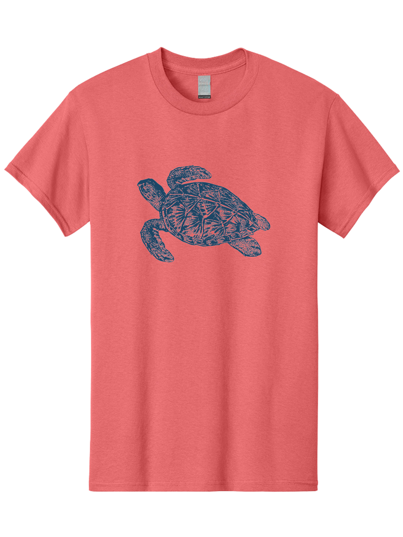 Turtle Drift Men'S Graphic Tee, 100% Cotton, Comfortable Casual Summer Wear, Machine Washable, Sea Turtle, Marine Life, Ocean Creature, Wildlife Conservation, Protected Species, Slow-Moving Animal, Shell Pattern, Blue Illustration, Aae763 19