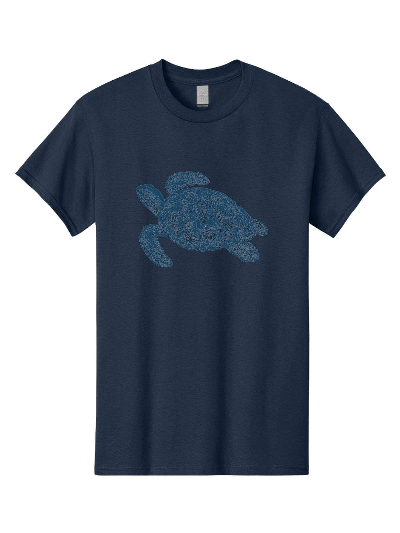 Turtle Drift Men'S Graphic Tee, 100% Cotton, Comfortable Casual Summer Wear, Machine Washable, Sea Turtle, Marine Life, Ocean Creature, Wildlife Conservation, Protected Species, Slow-Moving Animal, Shell Pattern, Blue Illustration, Aae763 15
