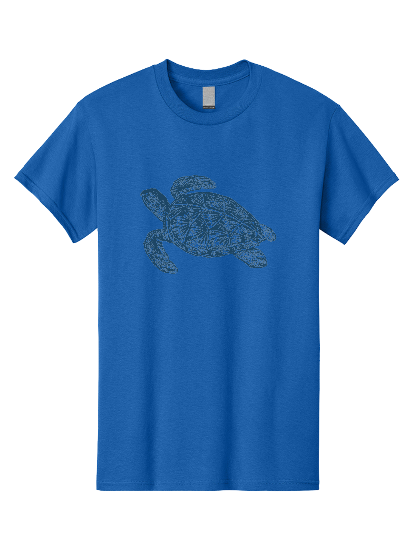 Turtle Drift Men'S Graphic Tee, 100% Cotton, Comfortable Casual Summer Wear, Machine Washable, Sea Turtle, Marine Life, Ocean Creature, Wildlife Conservation, Protected Species, Slow-Moving Animal, Shell Pattern, Blue Illustration, Aae763 11
