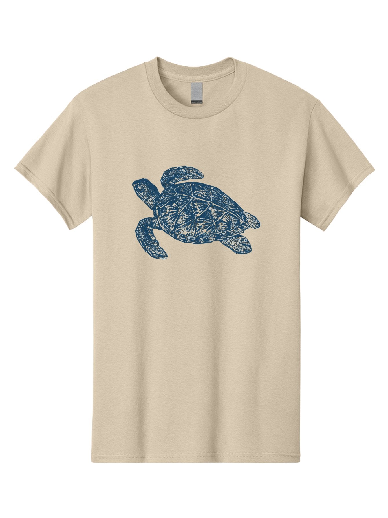 Turtle Drift Men'S Graphic Tee, 100% Cotton, Comfortable Casual Summer Wear, Machine Washable, Sea Turtle, Marine Life, Ocean Creature, Wildlife Conservation, Protected Species, Slow-Moving Animal, Shell Pattern, Blue Illustration, Aae763 13