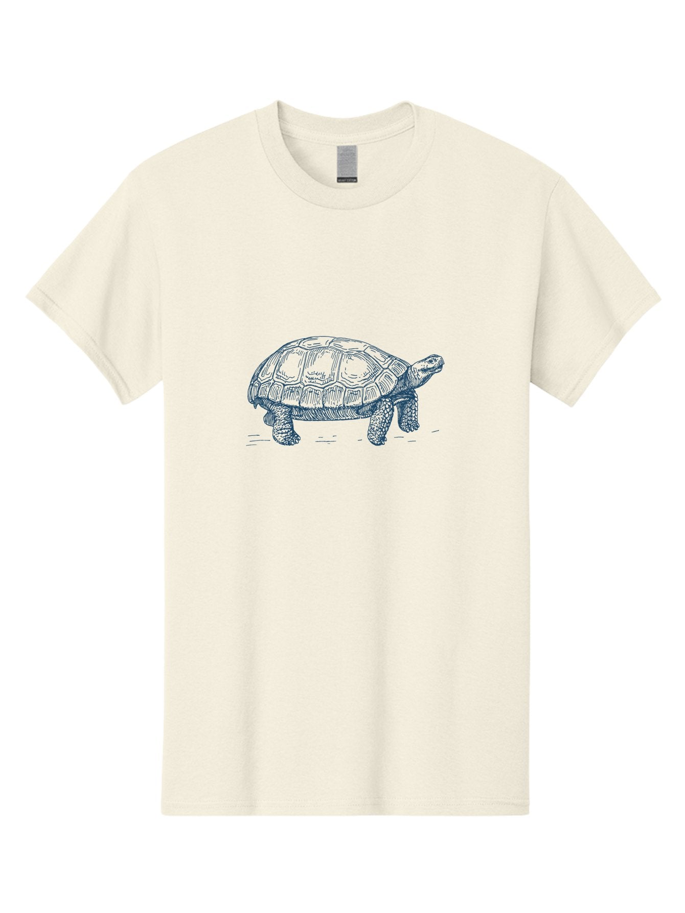 Turtle Step Men'S Graphic Tee, 100% Cotton, Comfortable Casual Summer Wear, Machine Washable, Tortoise Illustration, Reptile Art, Tortoise Shell, Wildlife Graphics, Slow Animal, Nature Design, Wild Life Aae764