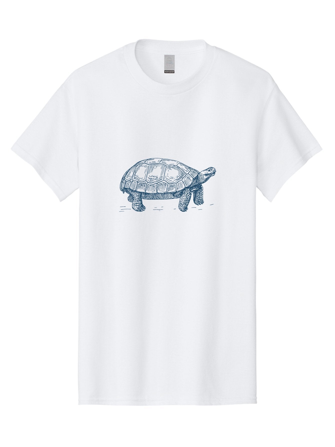Turtle Step Men'S Graphic Tee, 100% Cotton, Comfortable Casual Summer Wear, Machine Washable, Tortoise Illustration, Reptile Art, Tortoise Shell, Wildlife Graphics, Slow Animal, Nature Design, Wild Life Aae764 11