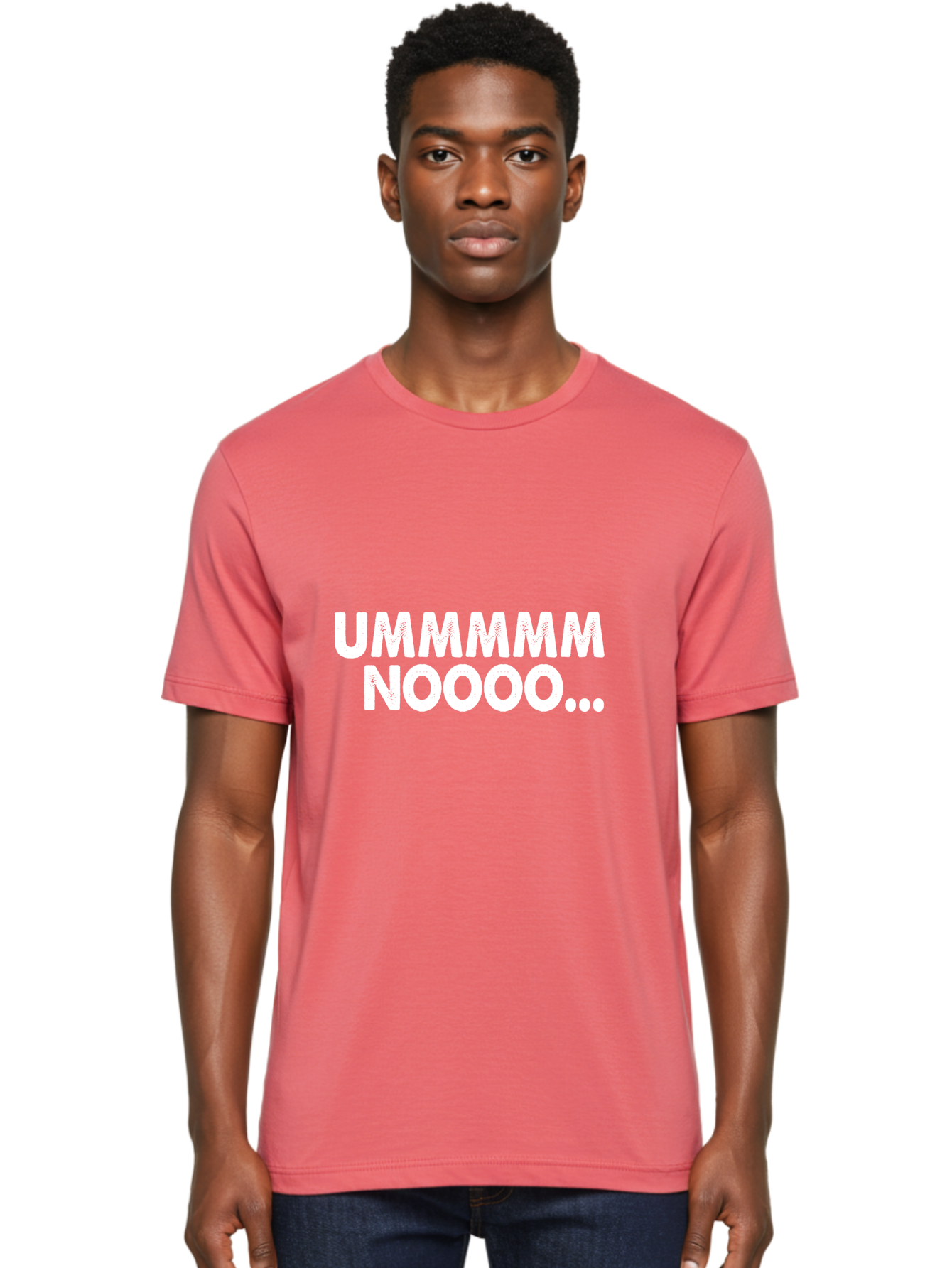 Ummmmm Noooo-01 Men'S Graphic Tee, 100% Cotton, Comfortable Casual Summer Wear, Machine Washable, Ummmmm Noooo, Funny Text, White Text On Green, Humorous Expression, Meme Text, Playful Phrase, Witty Saying, Comedic Graphic Aae766 16