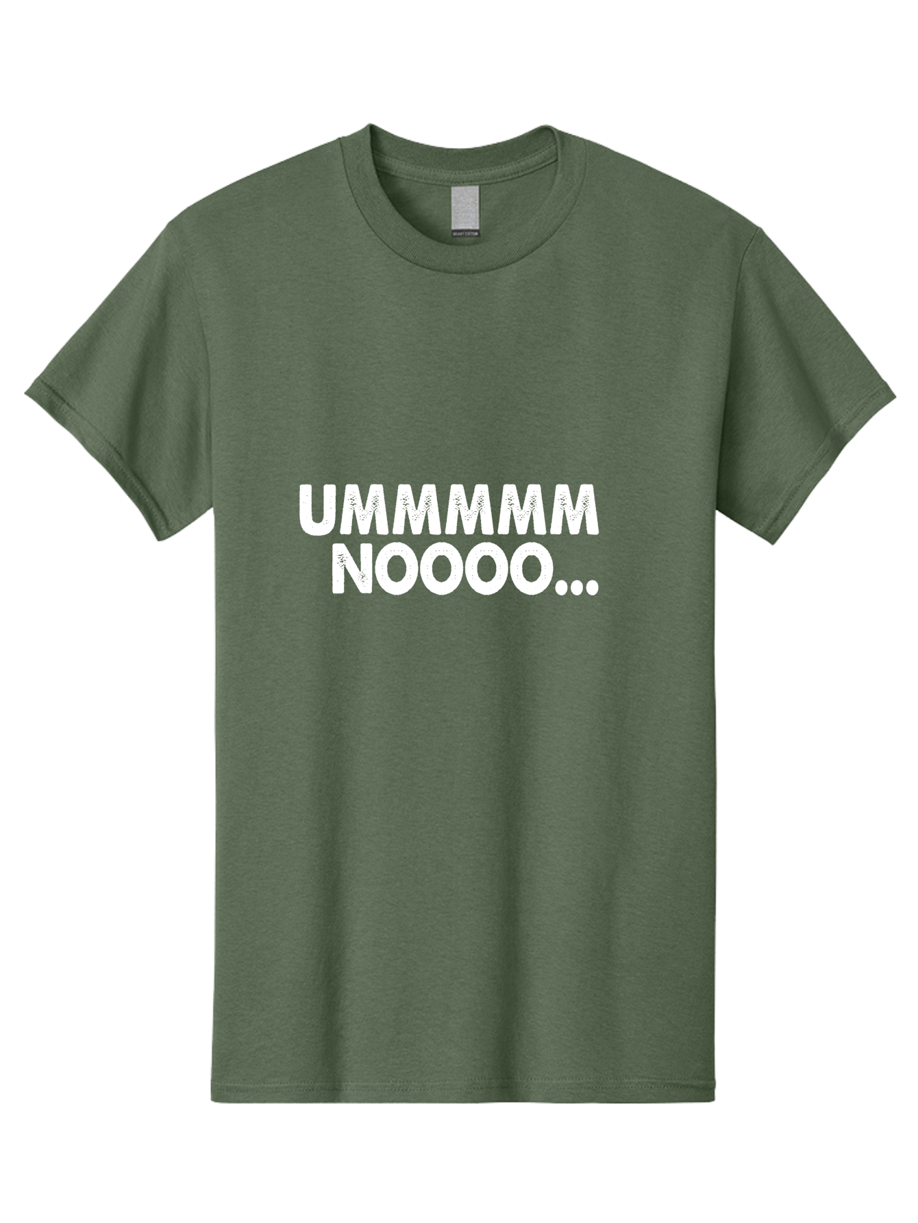Ummmmm Noooo-01 Men'S Graphic Tee, 100% Cotton, Comfortable Casual Summer Wear, Machine Washable, Ummmmm Noooo, Funny Text, White Text On Green, Humorous Expression, Meme Text, Playful Phrase, Witty Saying, Comedic Graphic Aae766 19