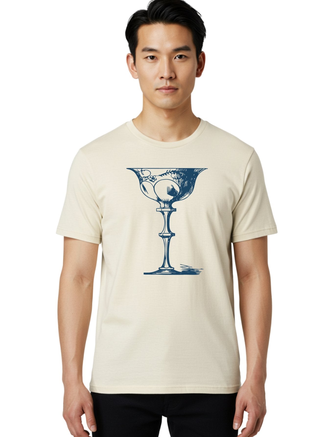Victorian Cocktail Glass Men'S Graphic Tee, 100% Cotton, Comfortable Casual Summer Wear, Machine Washable, Elegant Glass, Luxury Design, Fine Dining, Wine Glass, Crystal Clear, Ornate Details, Refined Atmosphere, Sophisticated Decor, Aae773 18